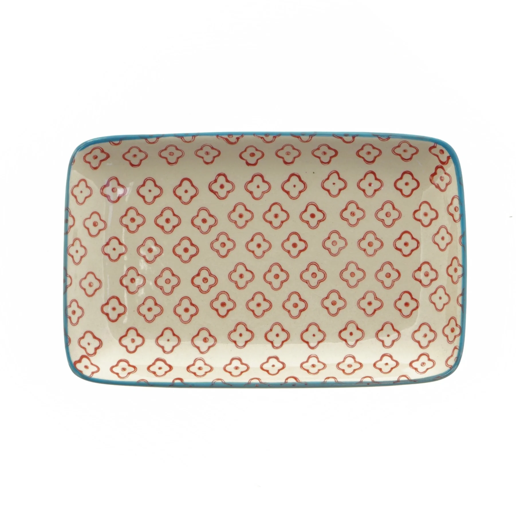 Keramisk serveringsfad fra Bloomingville (str. 20 x 13 x 3 cm)