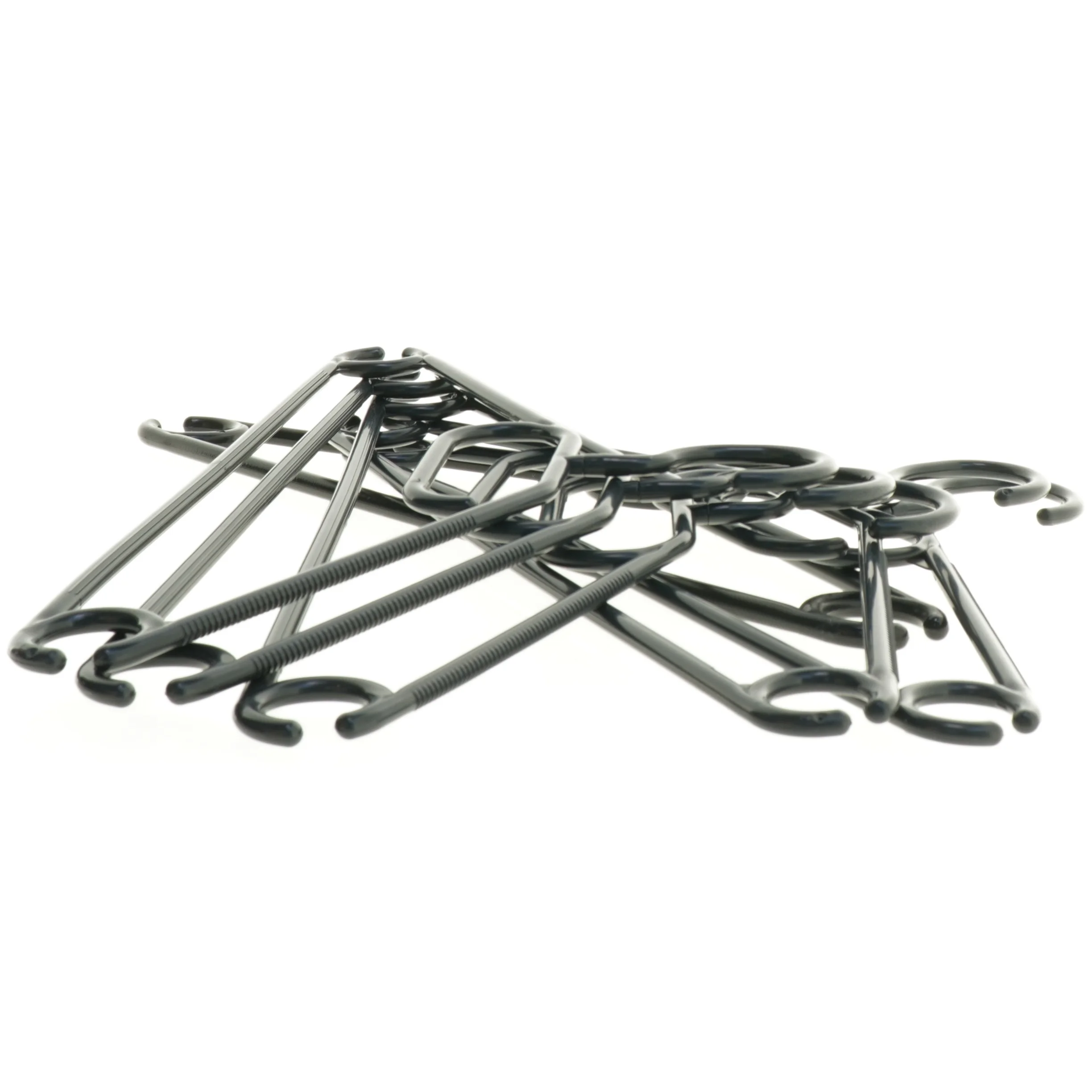 Sorte plastikbøjler (str. 40 x 21 cm)