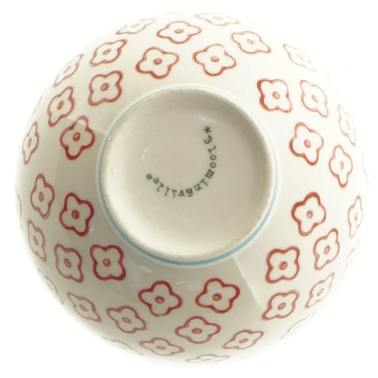 Keramikskål med blomstermønster fra Bloomingville (str. 6 x 10 cm)