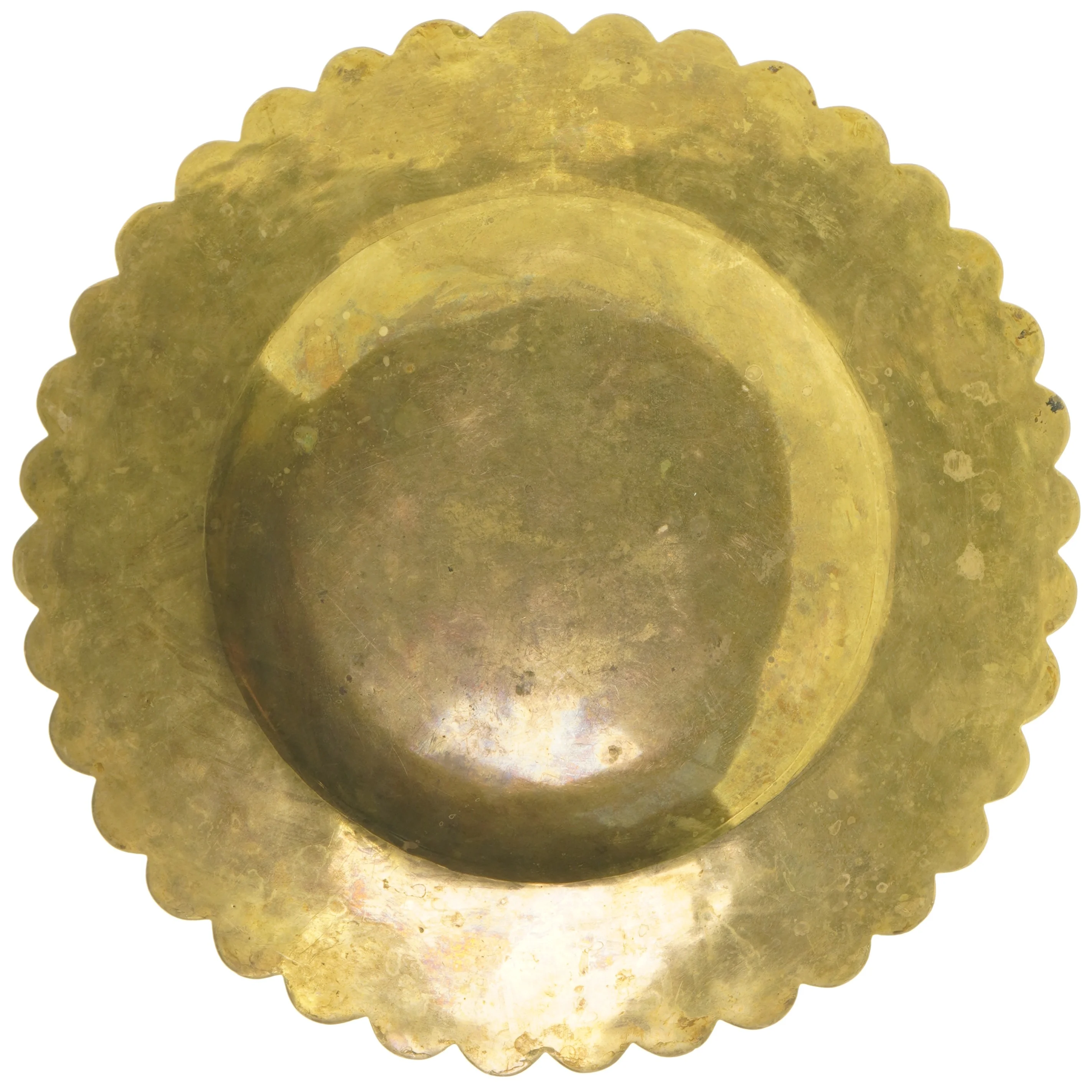 Dekorativt messingfad (str. Ø 36 cm)