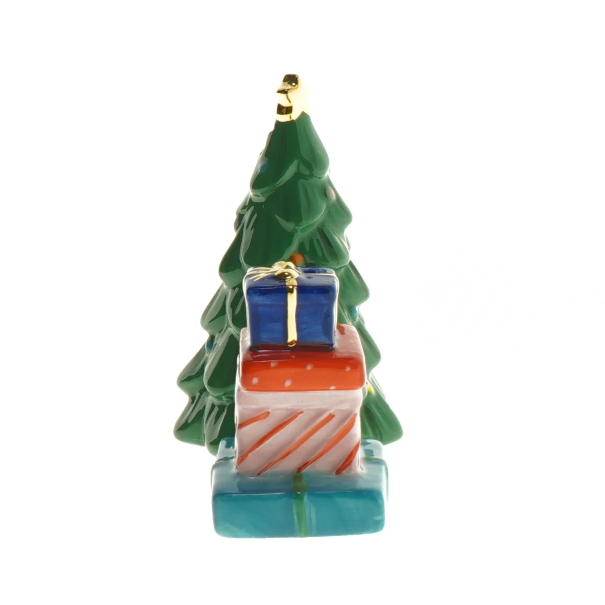 Salt- og pebersæt med juletræ og gaver fra Amsterdam (str. 6,5 og 10 cm)