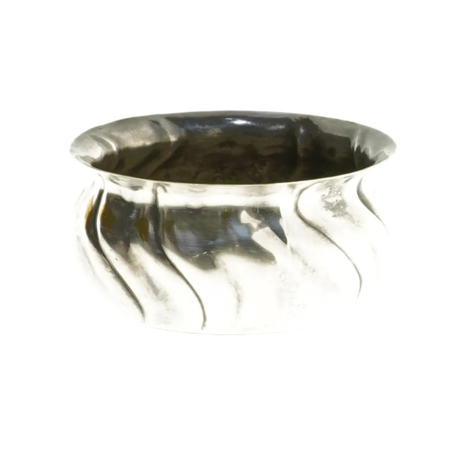 Lille rund sølvskål (str. Ø 9x5 cm)