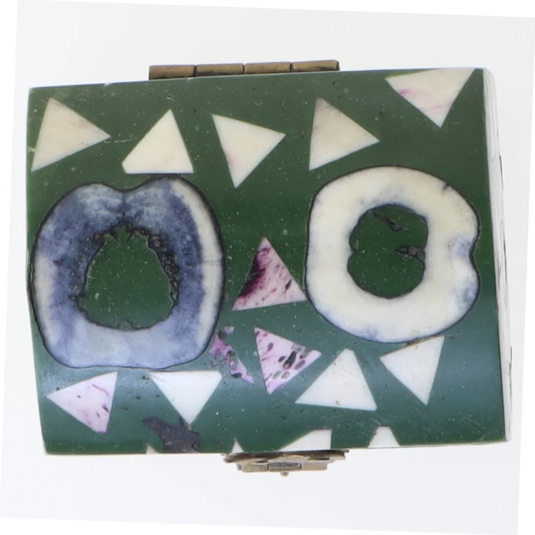 Dekorativ smykkeskrin (str. 6x4,5x3,5 cm)