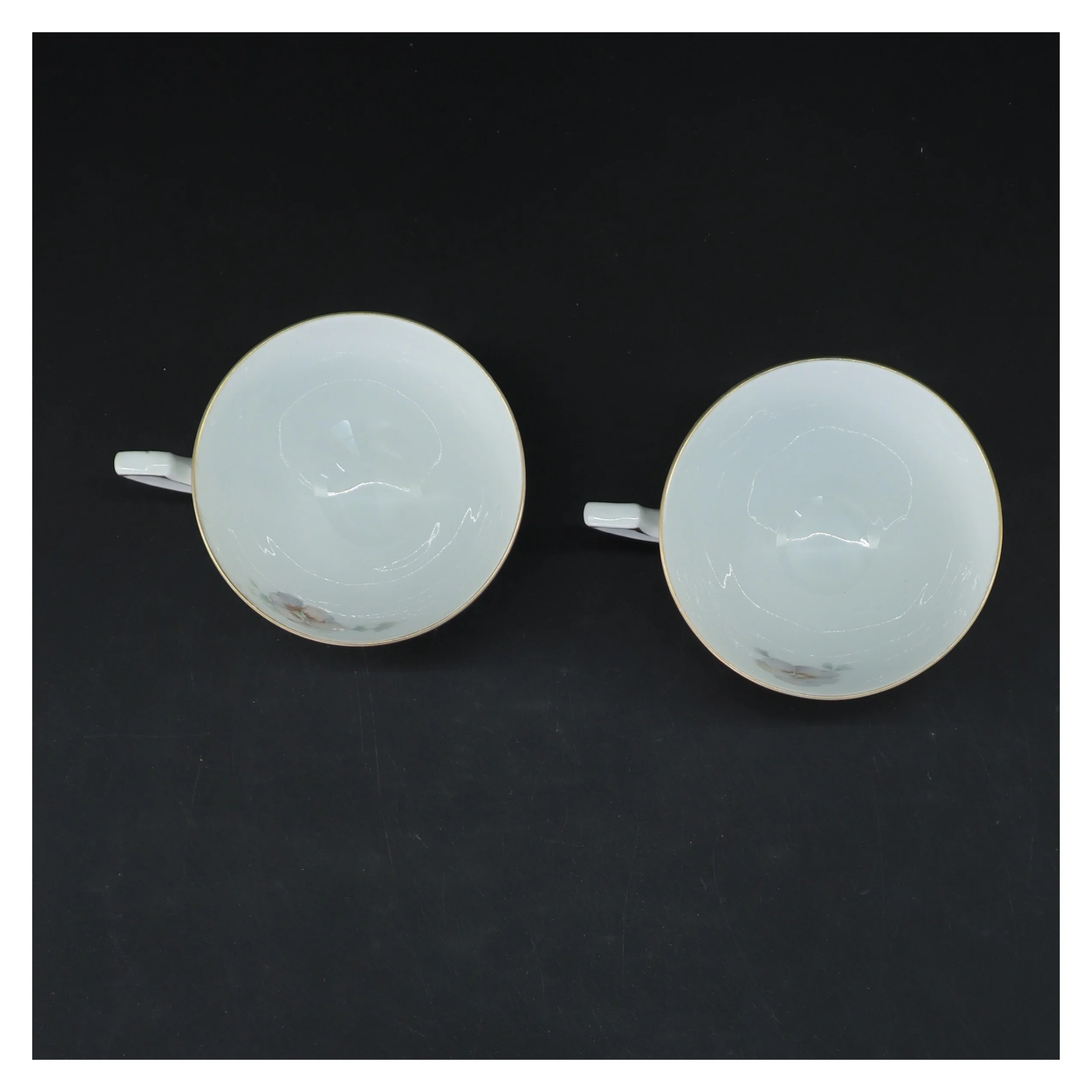 Par te kopper med blomsterdesign fra Bavaria (str. Ø 8,5 cm)