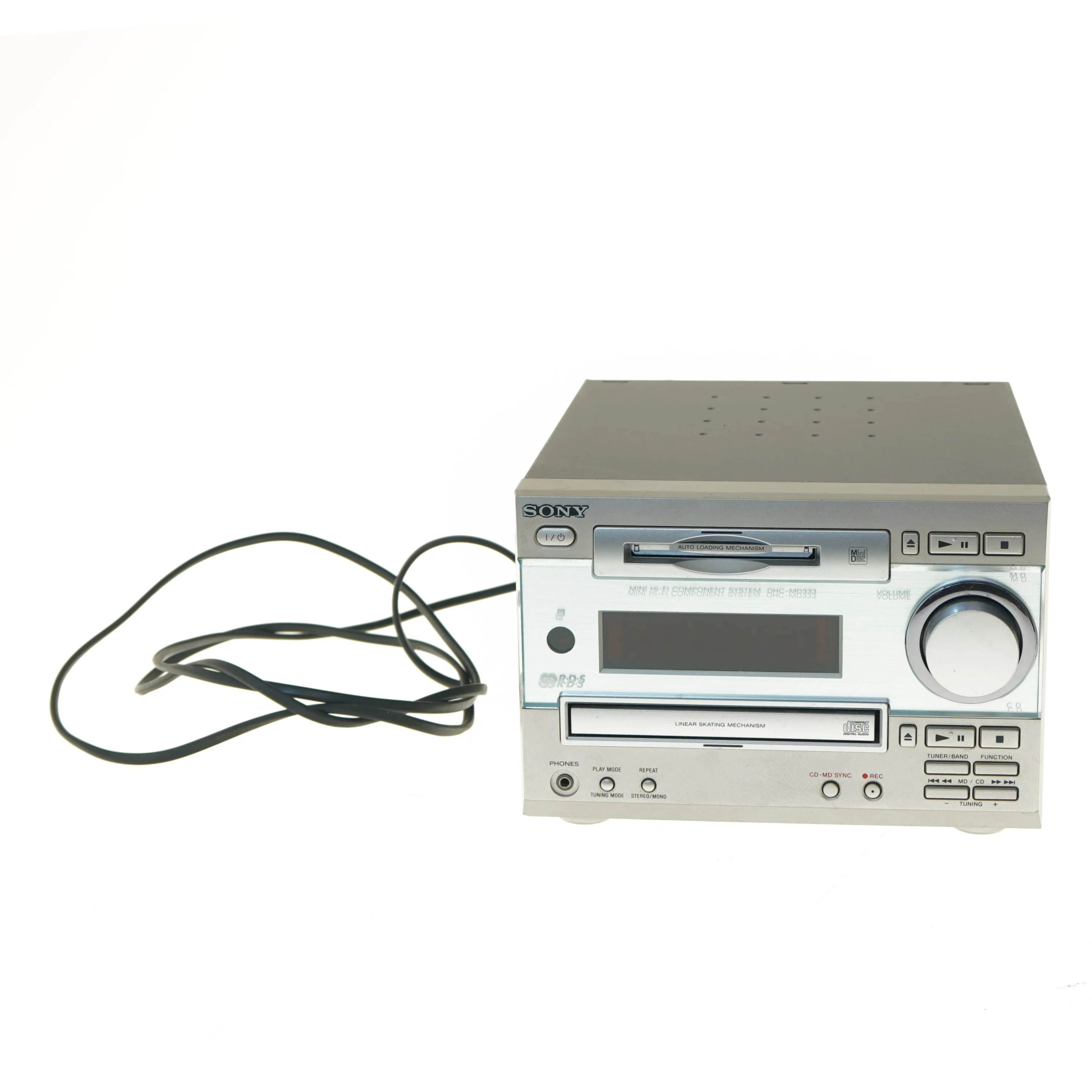 Sony minianlæg model HCD-MD333 fra Sony (str. 11x29x21 cm)