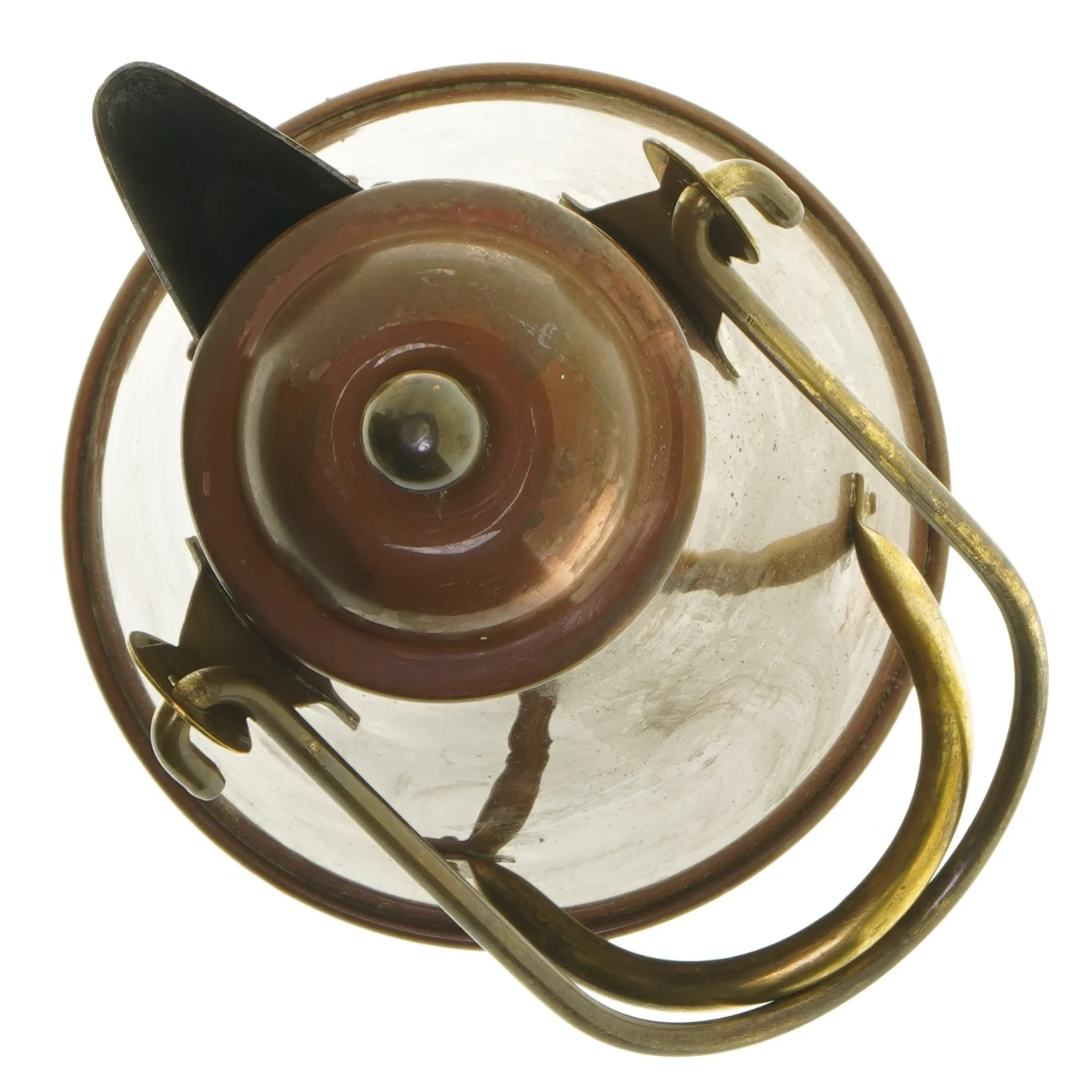 Kobberkande med låg (str. 28 cm)