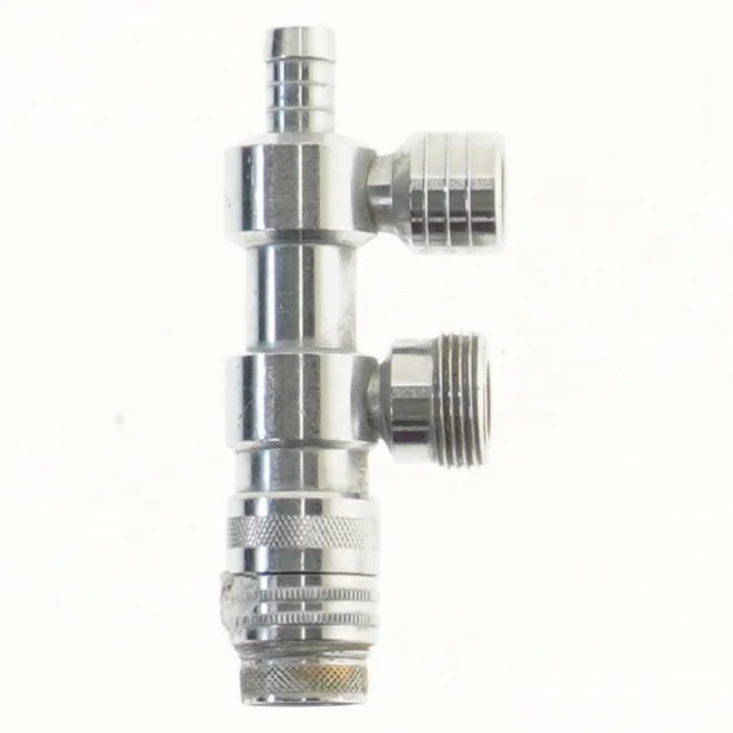 Metalventil med koblinger (str. 13 cm)