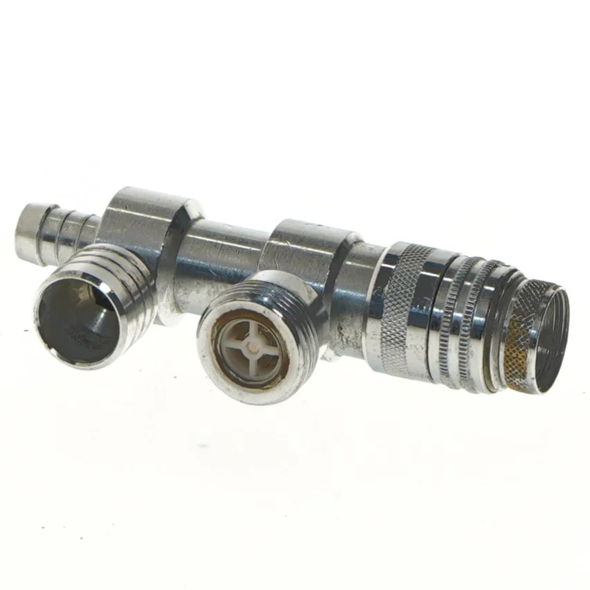 Metalventil med koblinger (str. 13 cm)