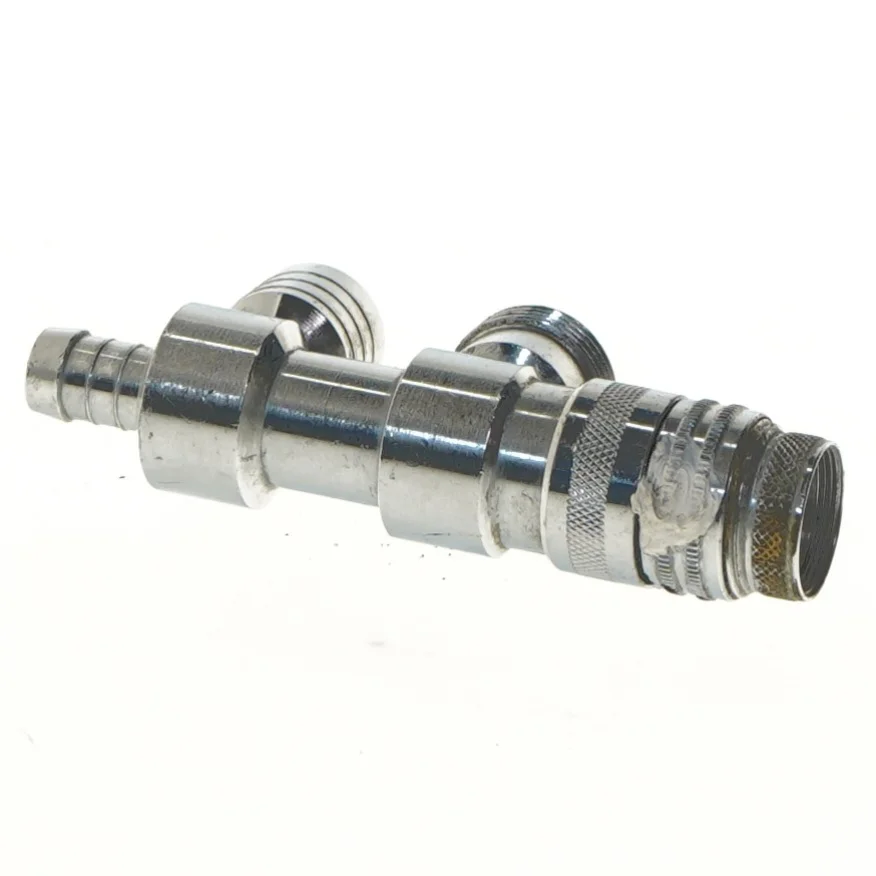 Metalventil med koblinger (str. 13 cm)