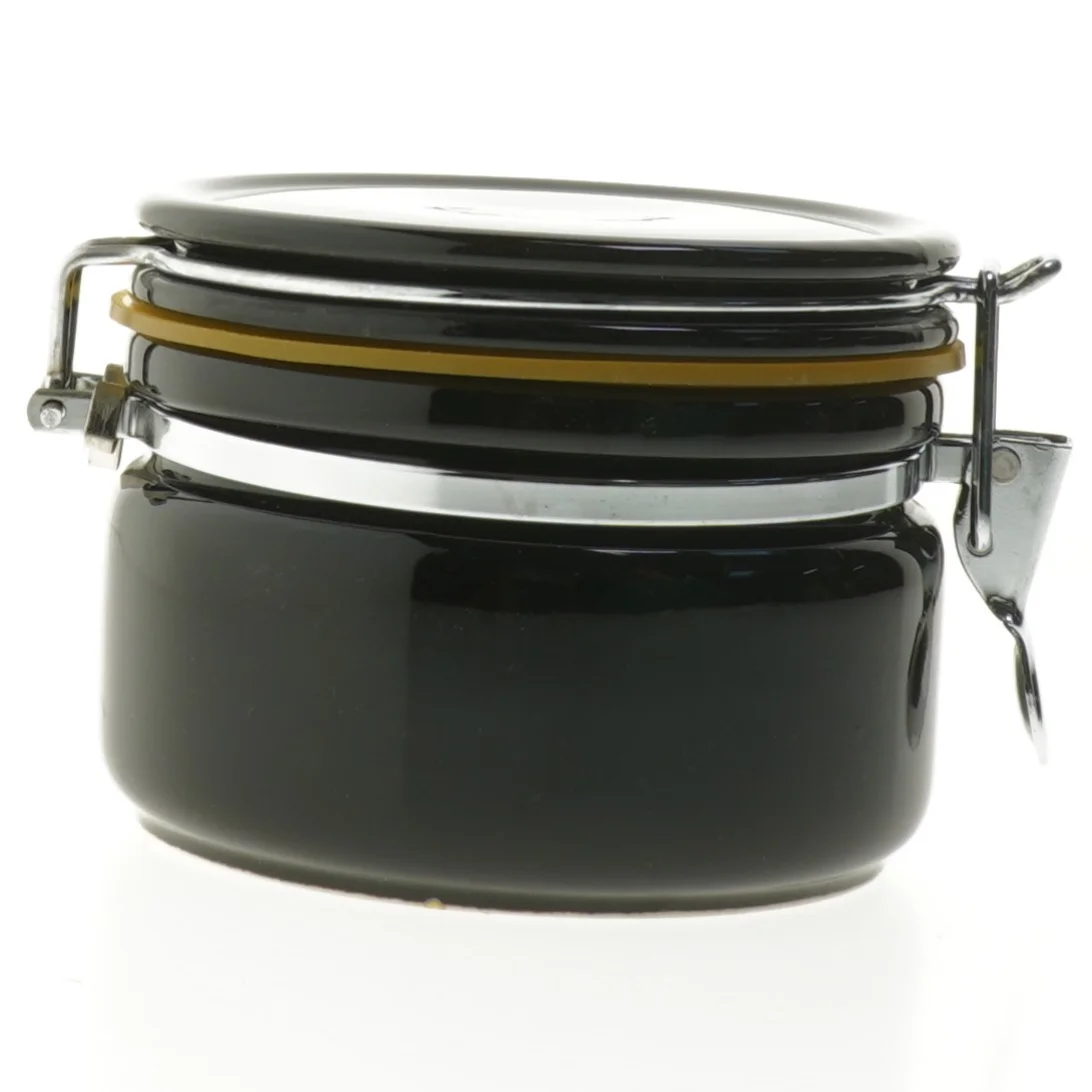 Sort opbevaringsglas med låg fra Bee House Japan (str. Ø 13 cm)