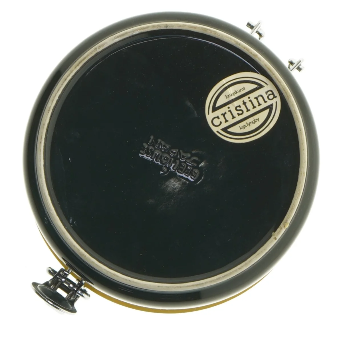 Sort opbevaringsglas med låg fra Bee House Japan (str. Ø 13 cm)