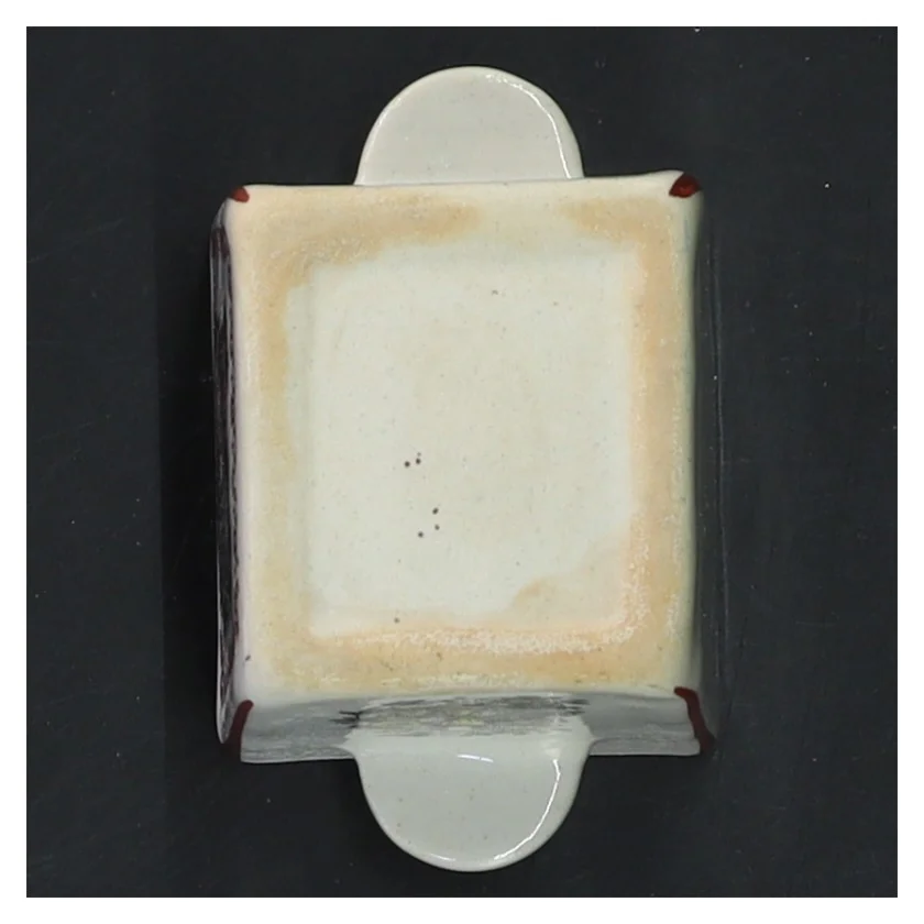 Keramisk krukke med dekoration (str. 6,5x5x4 cm)