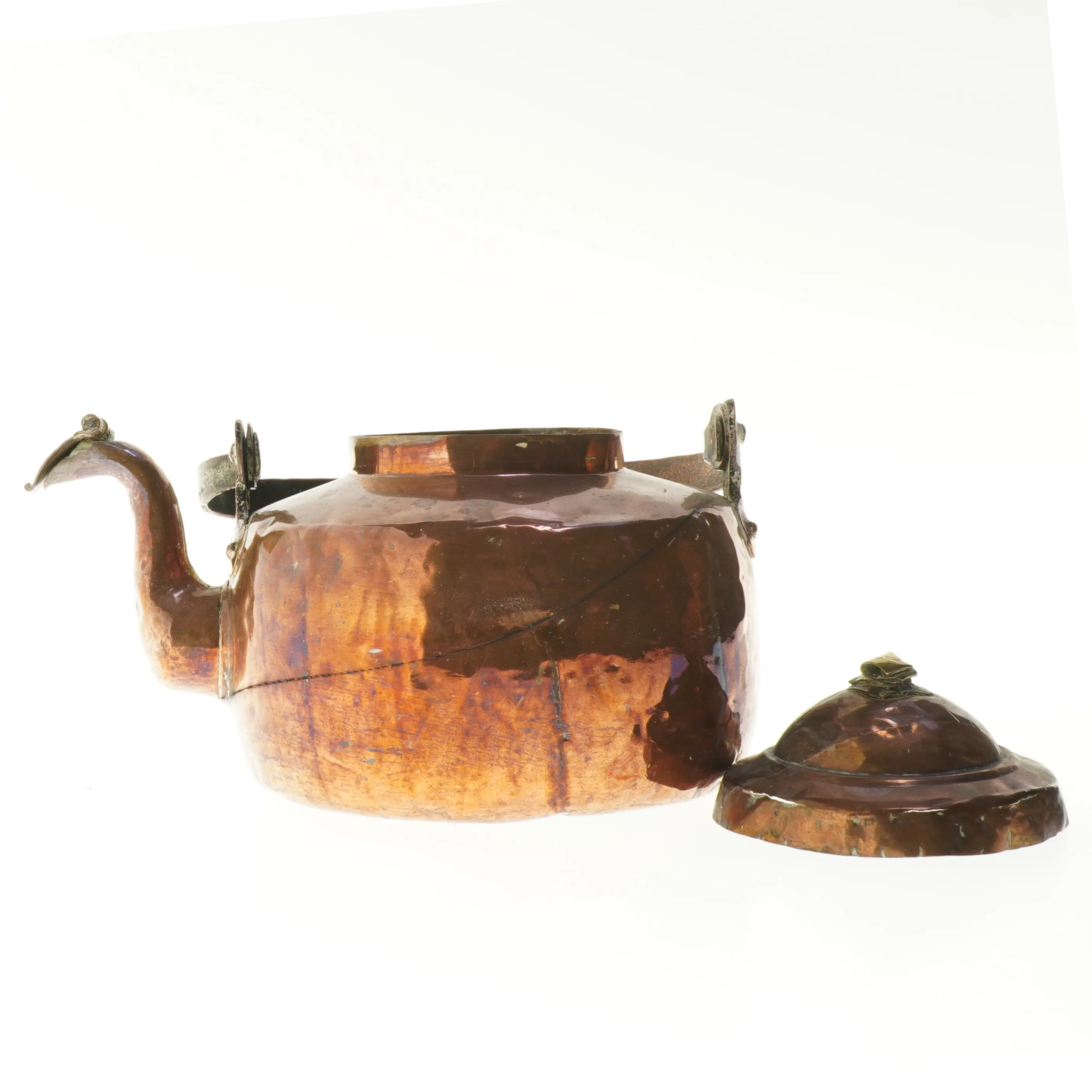 Kobber tekande (str. 27 cm)