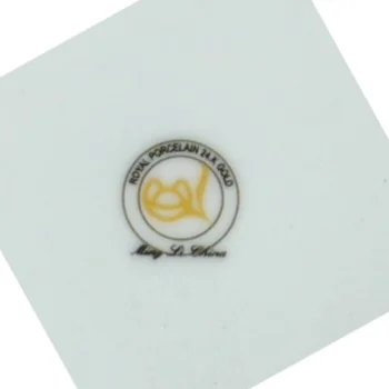 Tallerkener og fad fra Royal Porcelæn 24 K Guld (str. Blandet)