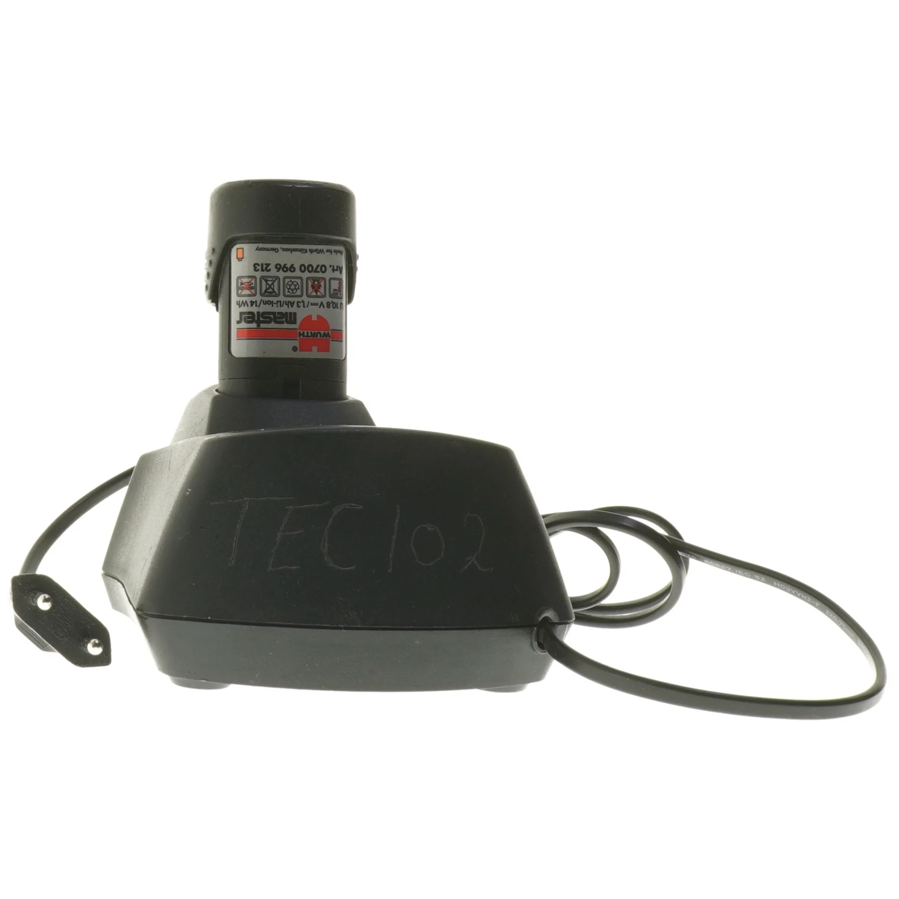 Batterioplader og batteri fra Wurth