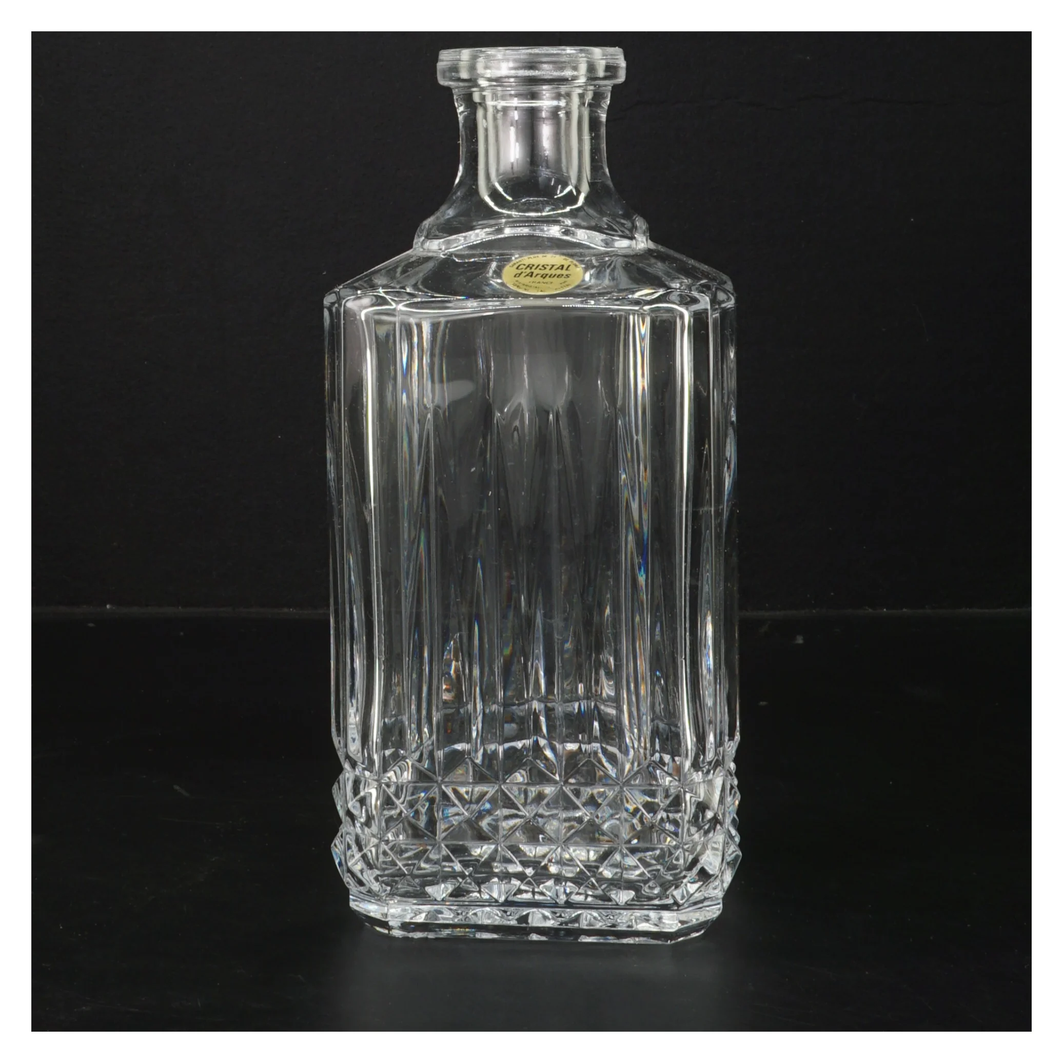 Krystalkaraffel med prop (str. 25x10x10 cm)