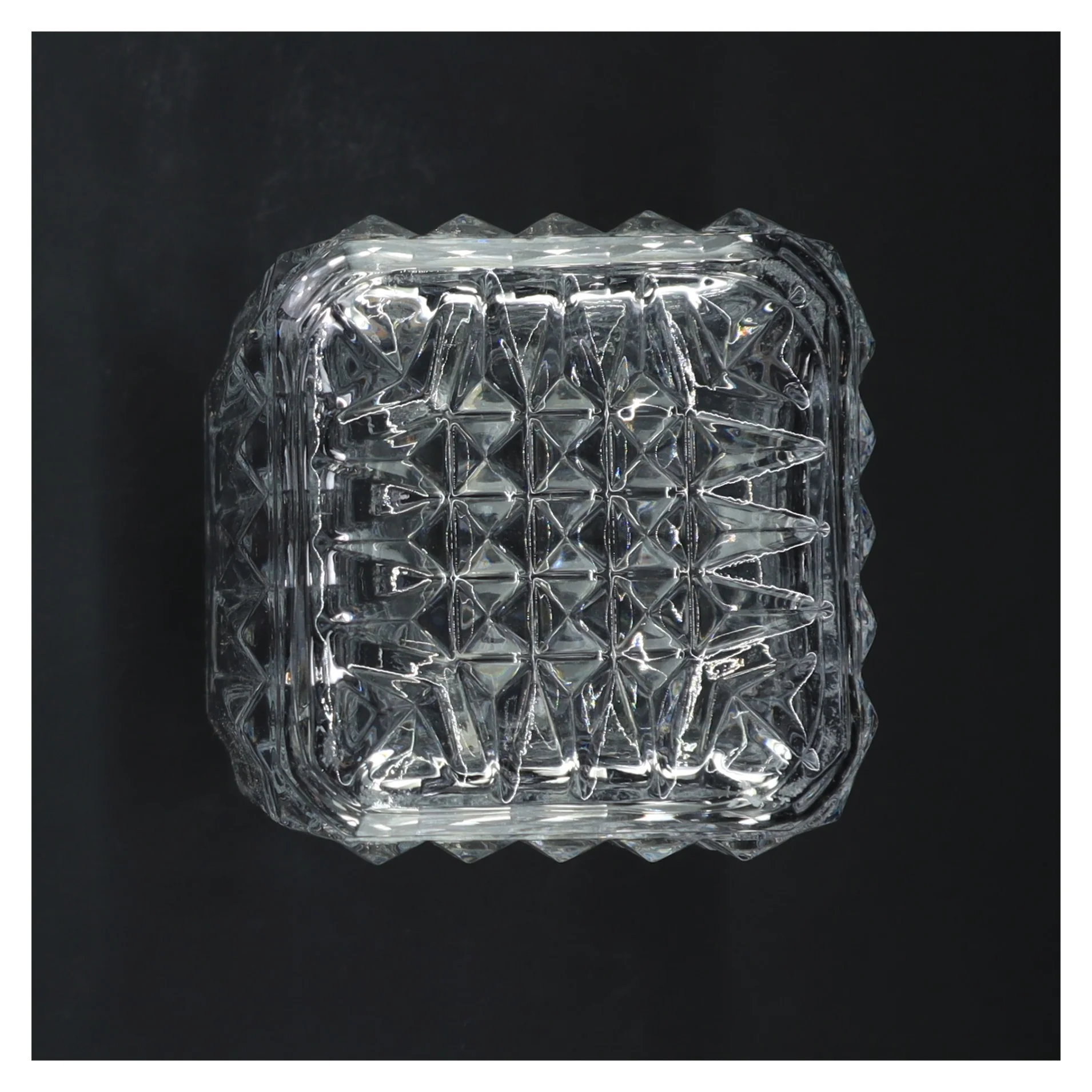 Krystalkaraffel med prop (str. 25x10x10 cm)