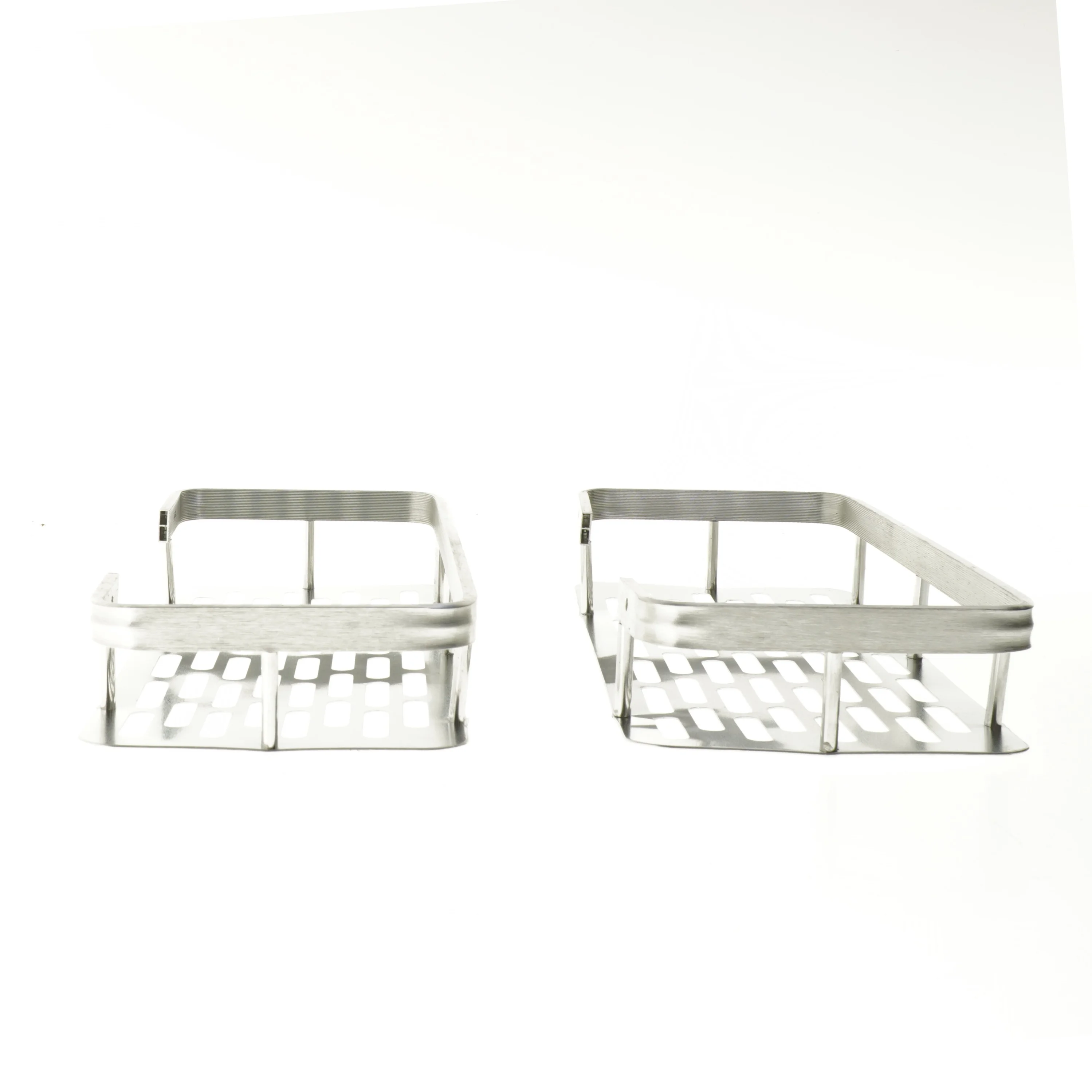 Rustfrit stål hylde (str. 5x13x30 cm)