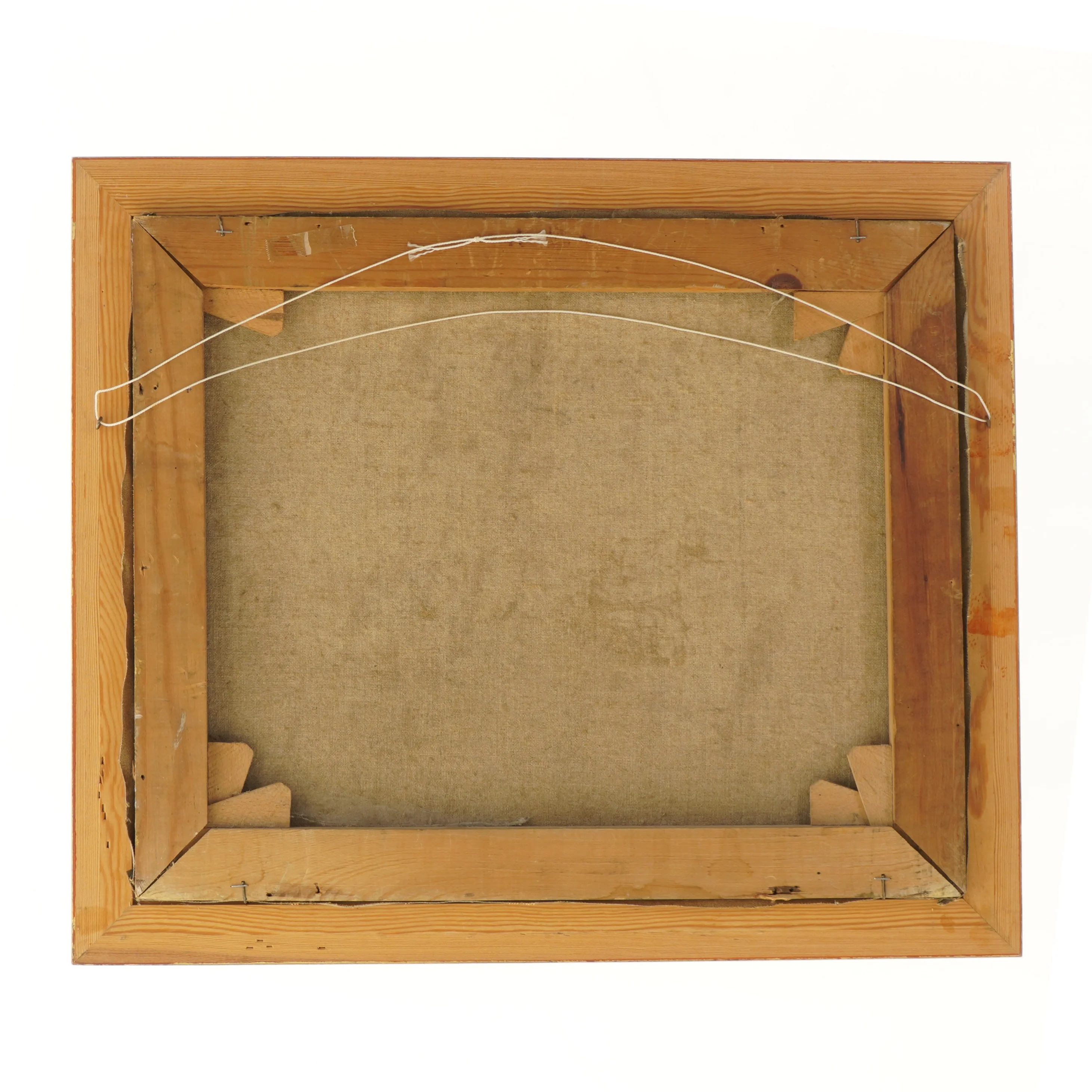 Maleri af dansk landsby (str. 50x42 cm)