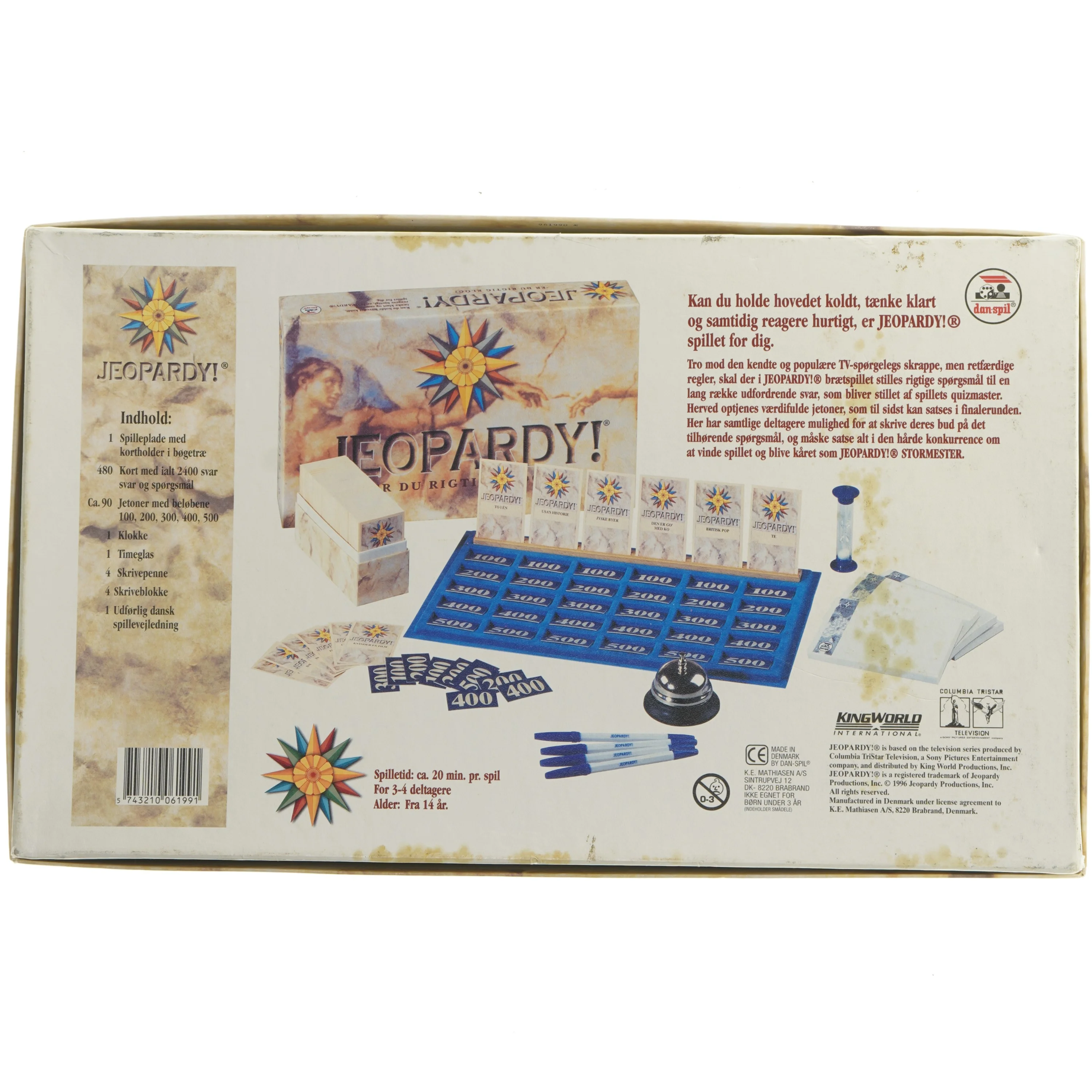 Jeopardy! Spil fra Dan Spil (str. 43x26 cm)