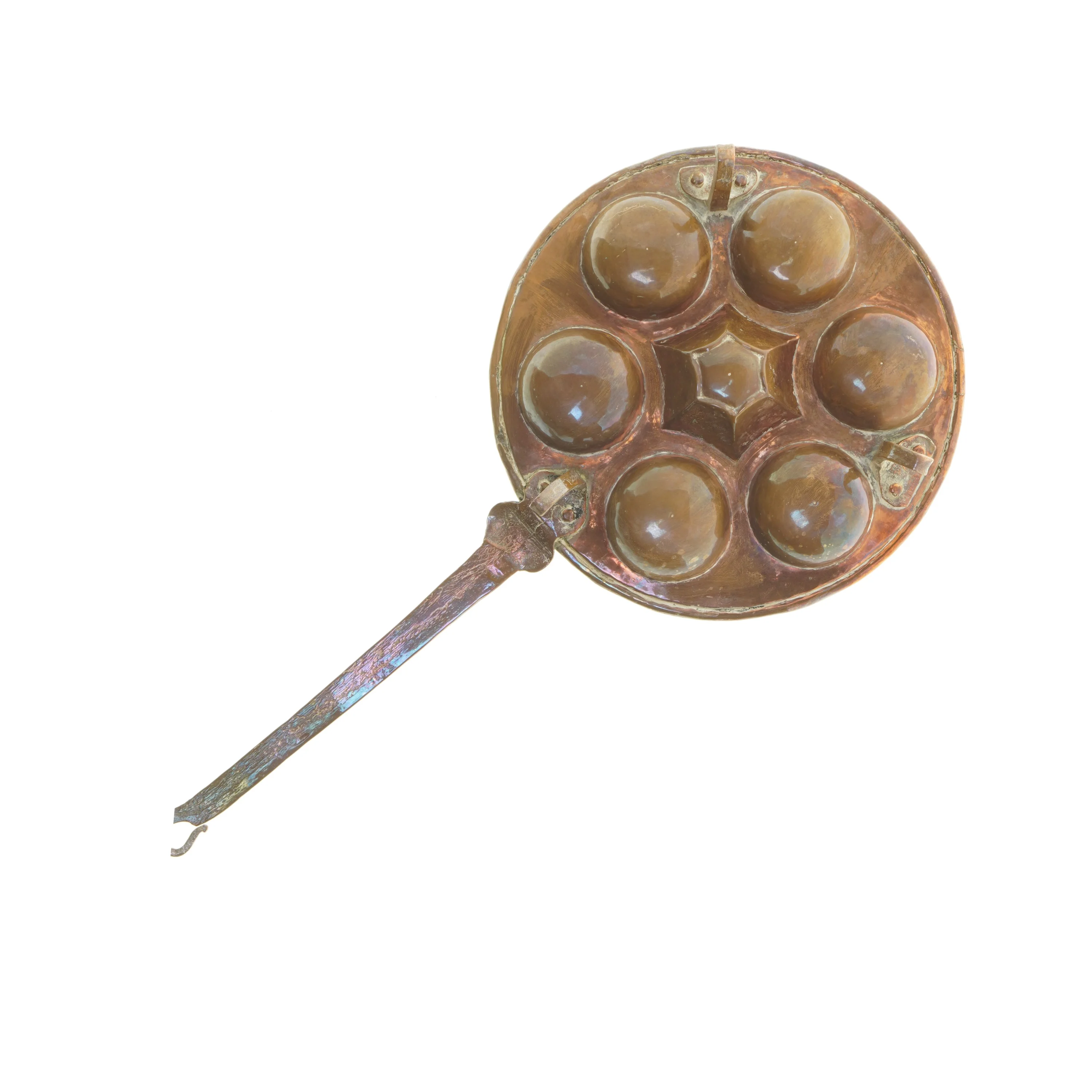 Gammel æbleskivepande (str. Ø 30 cm)