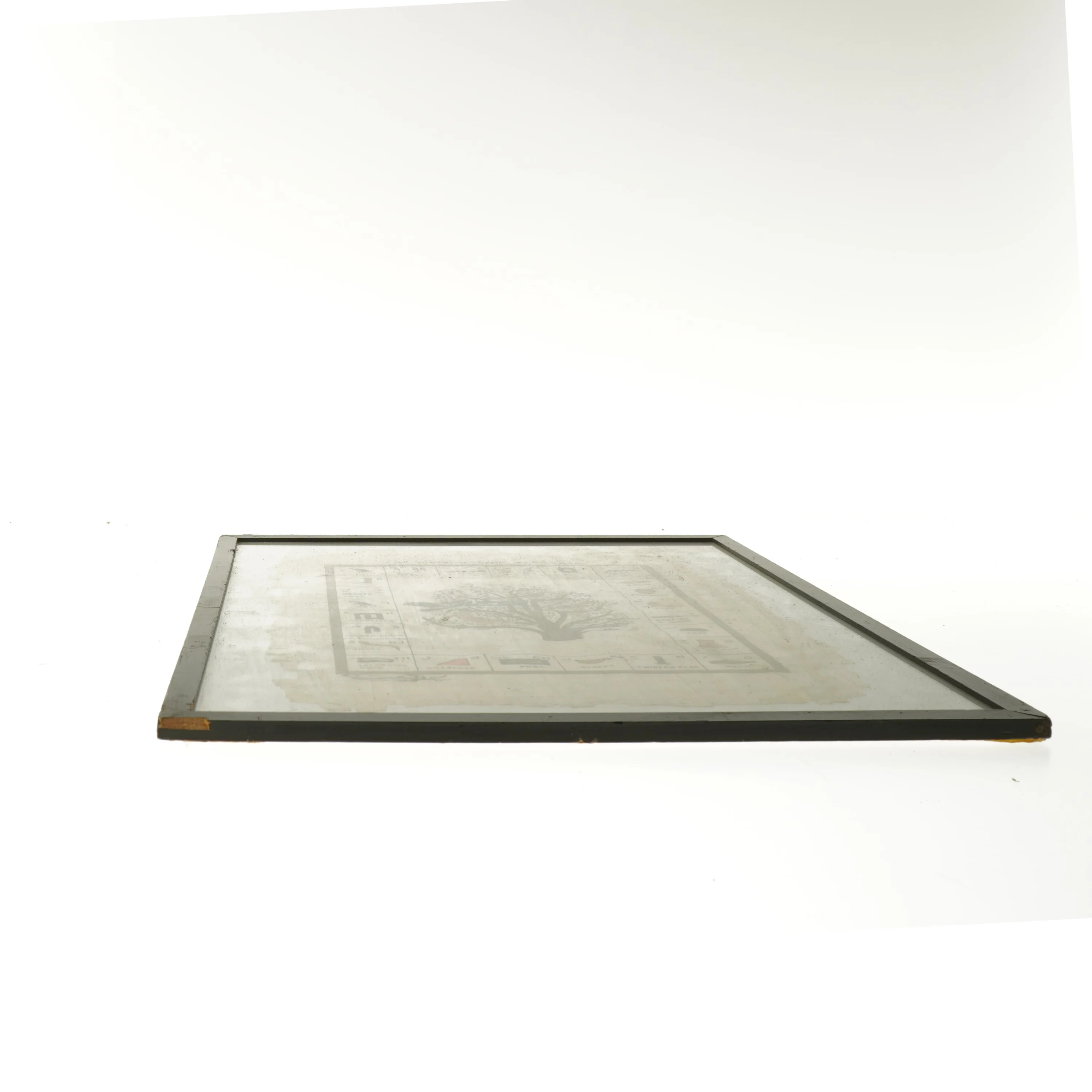 Hieroglyfisk alfabet plakat med ramme (str. 44x34 cm)