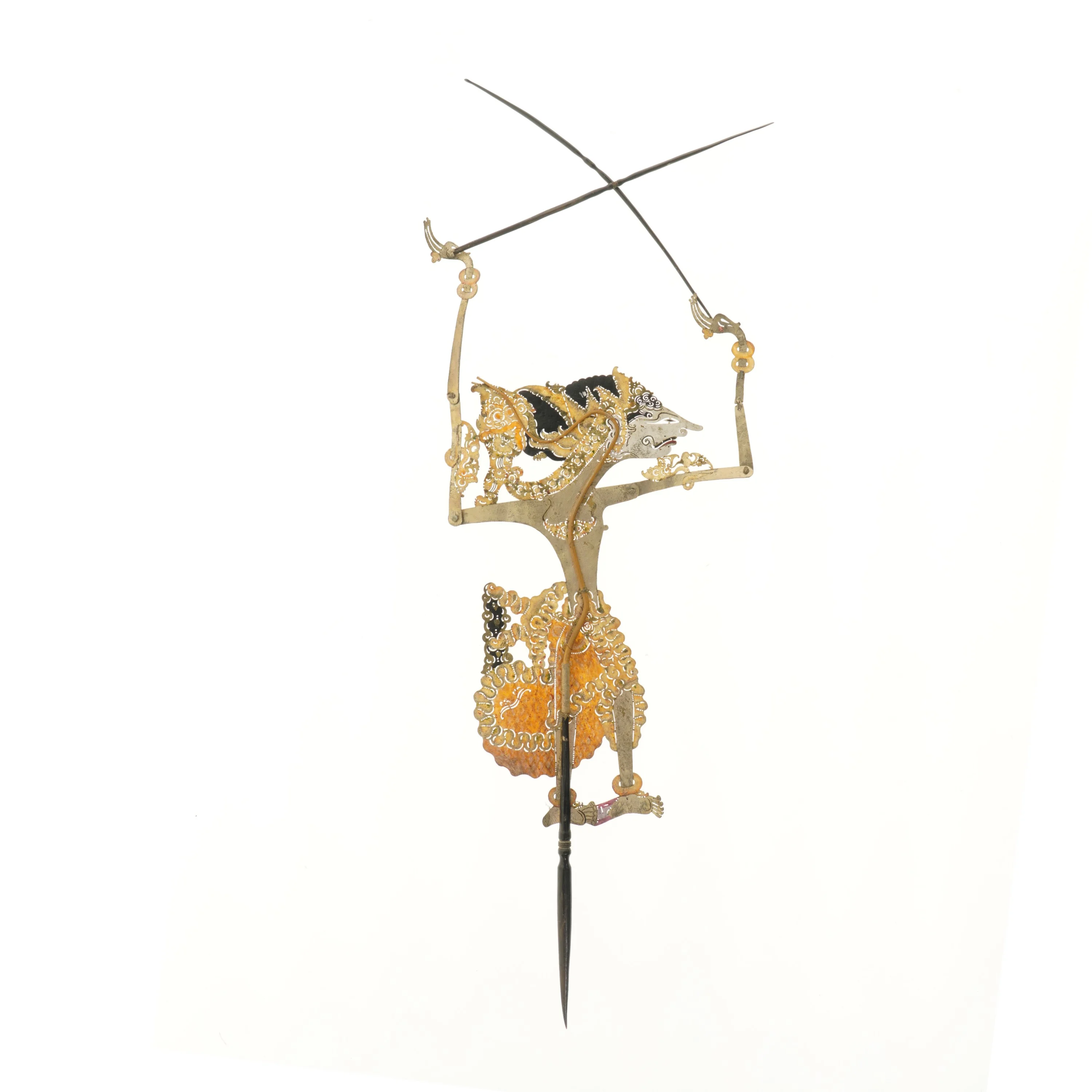 Javanesisk wayang kulit dukke (str. 105 cm)