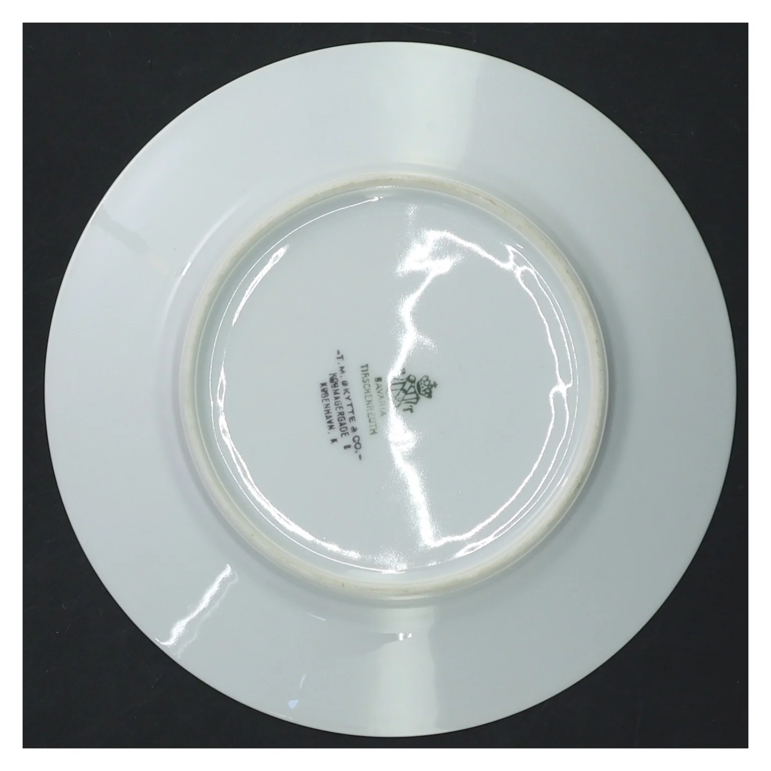 Porcelænstallerkener med blomstermotiv fra Bavaria (str. ø 16 cm, 9 styk cm)