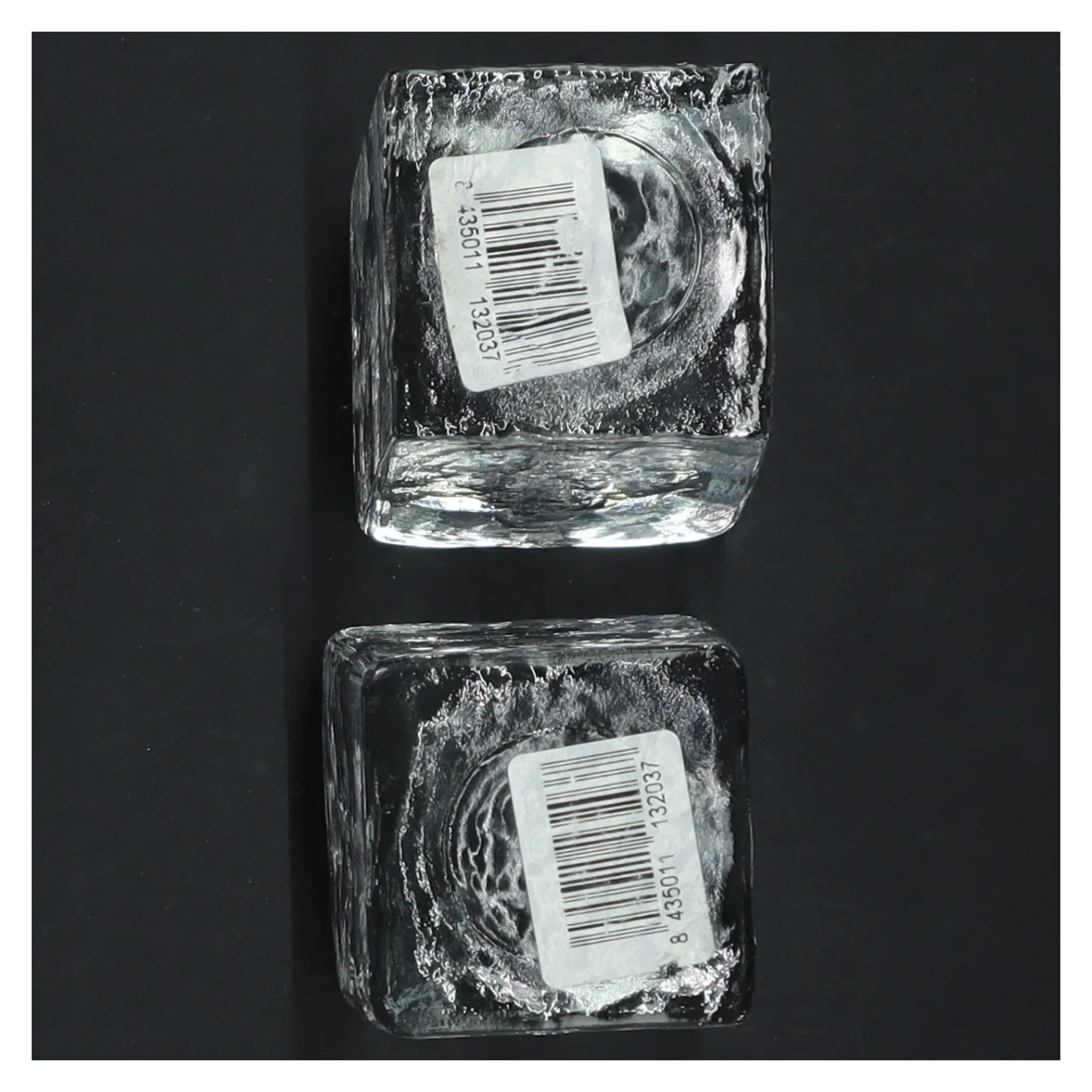 Glas lysestager (str. 8x5x5 cm)