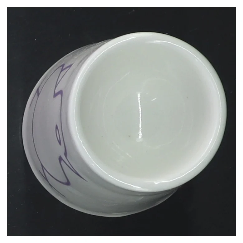 Keramikvase med fugleillustration (str. 11 cm)