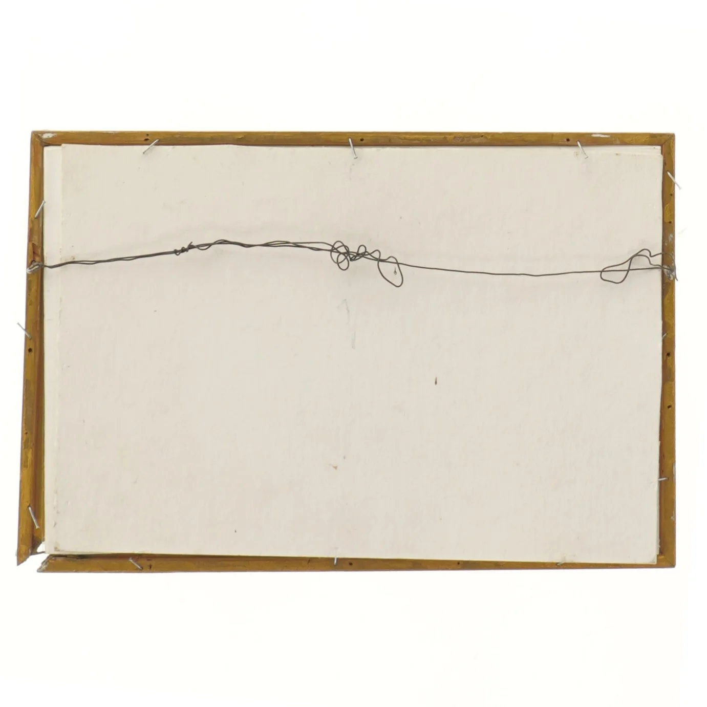 Landskabsmaleri i ramme (str. 25x17 cm)