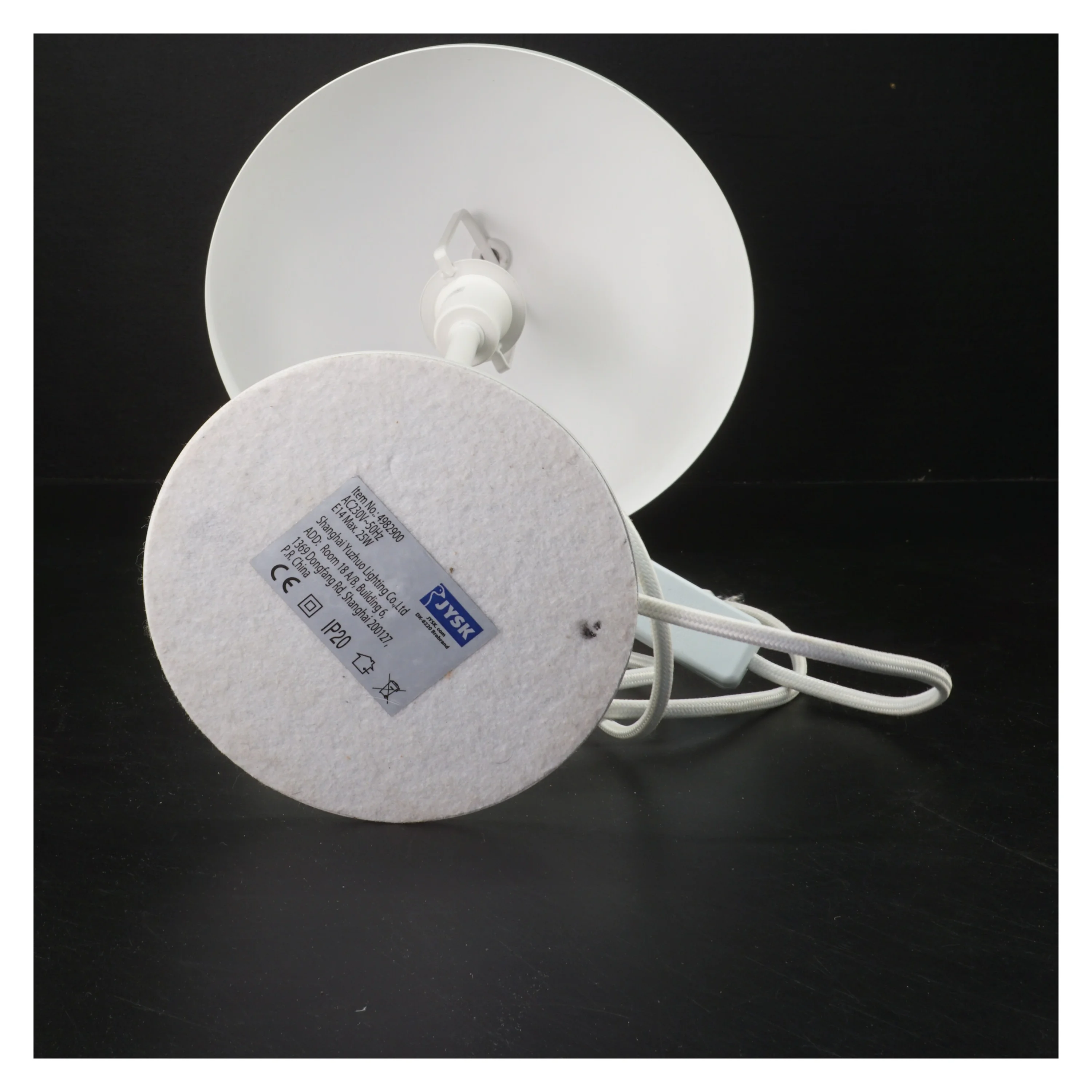 Bordlampe i hvid fra Jysk (str. 50 cm)