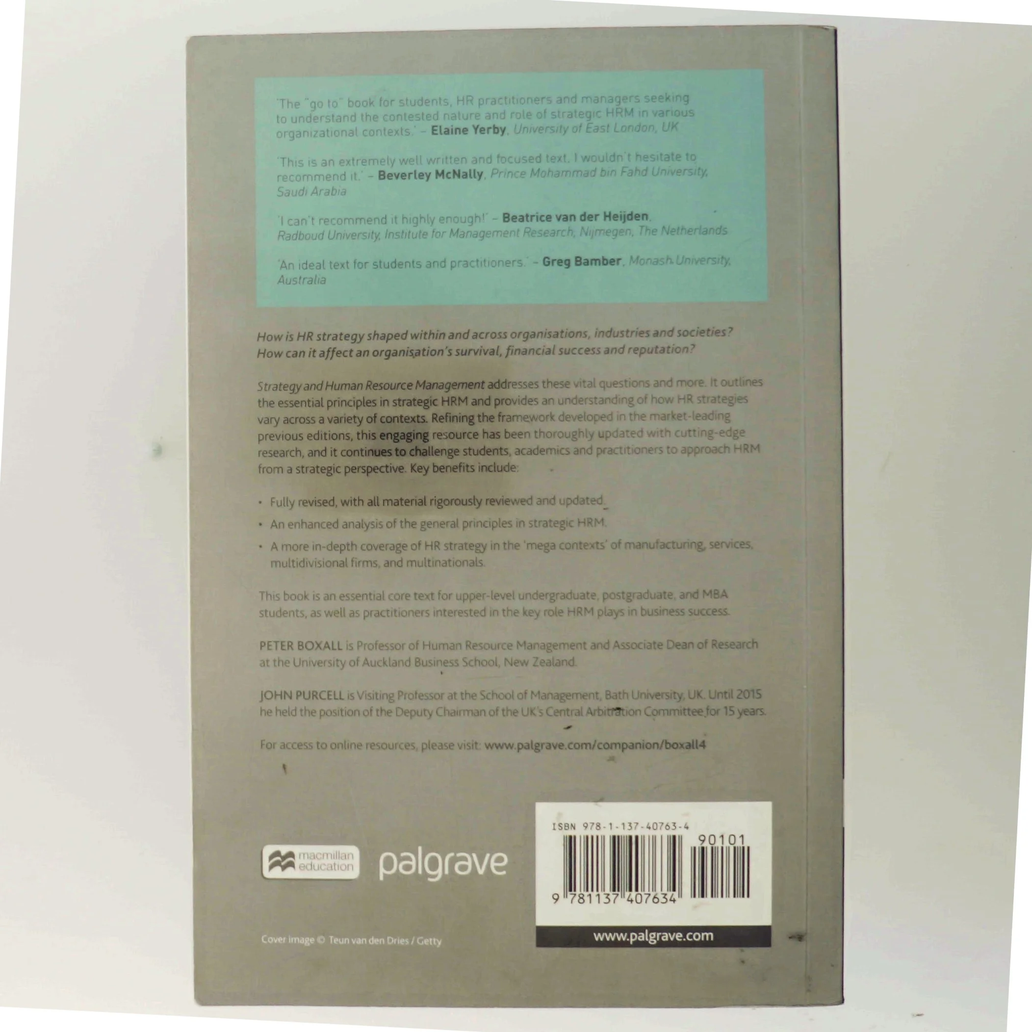 Strategy and human resource management af Peter Boxall (Bog)