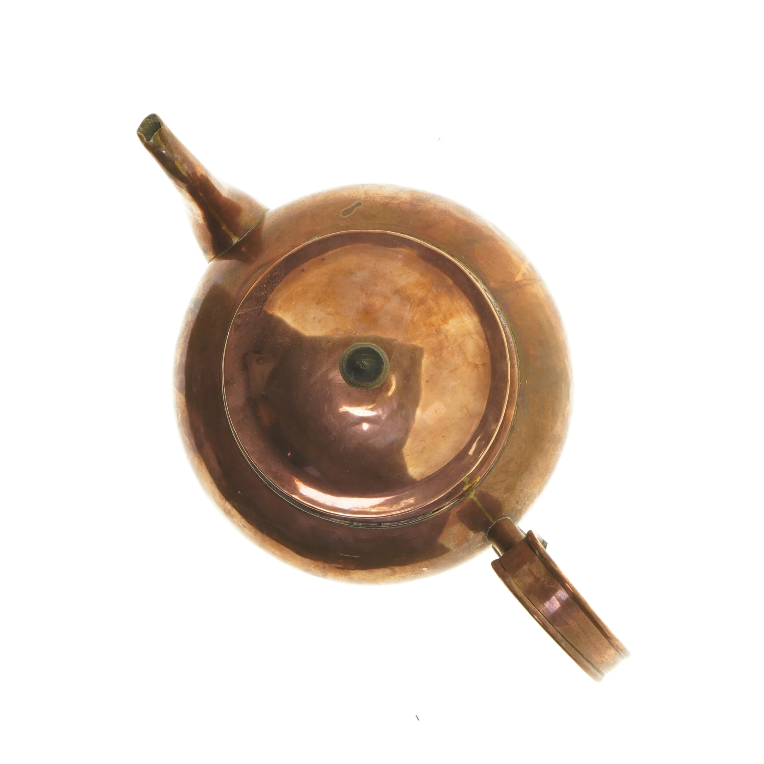 Kobber tekande (str. Ø 16x18 cm)