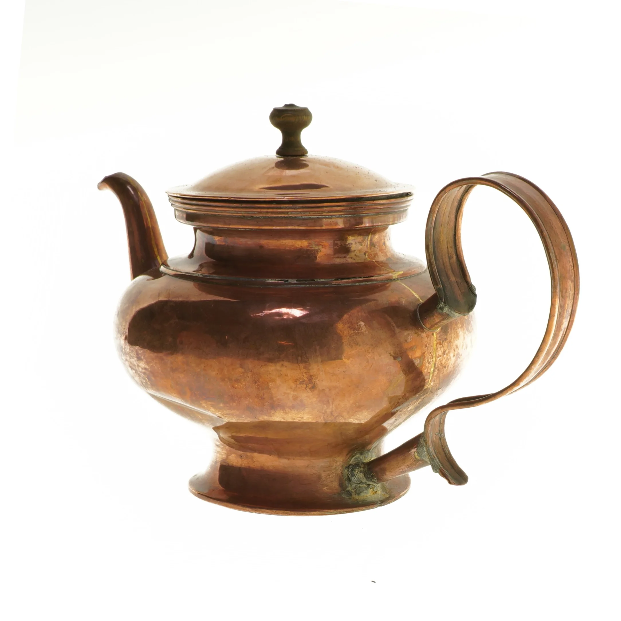 Kobber tekande (str. Ø 16x18 cm)