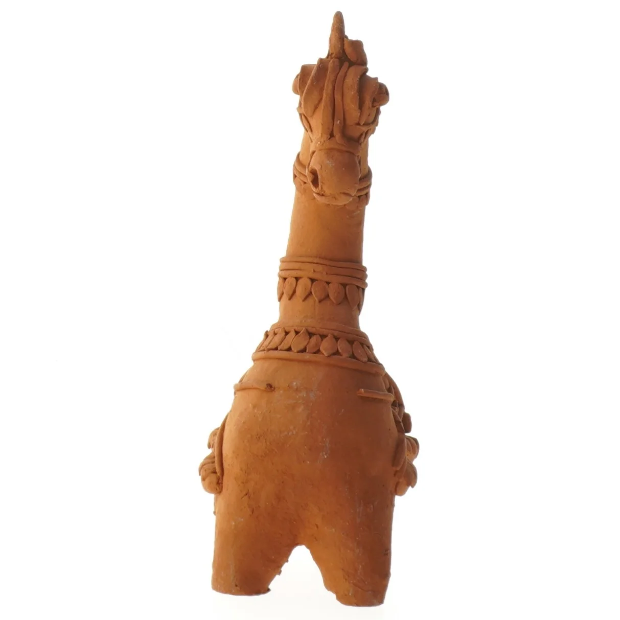 Terrakotta figur af hest (str. 12x16 cm)