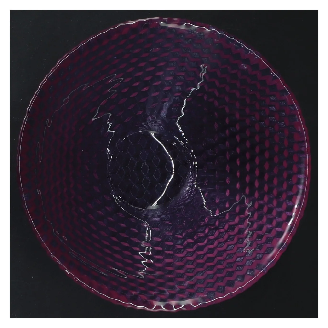 Glasfarvet skål (str. Ø 13x6,5 cm)