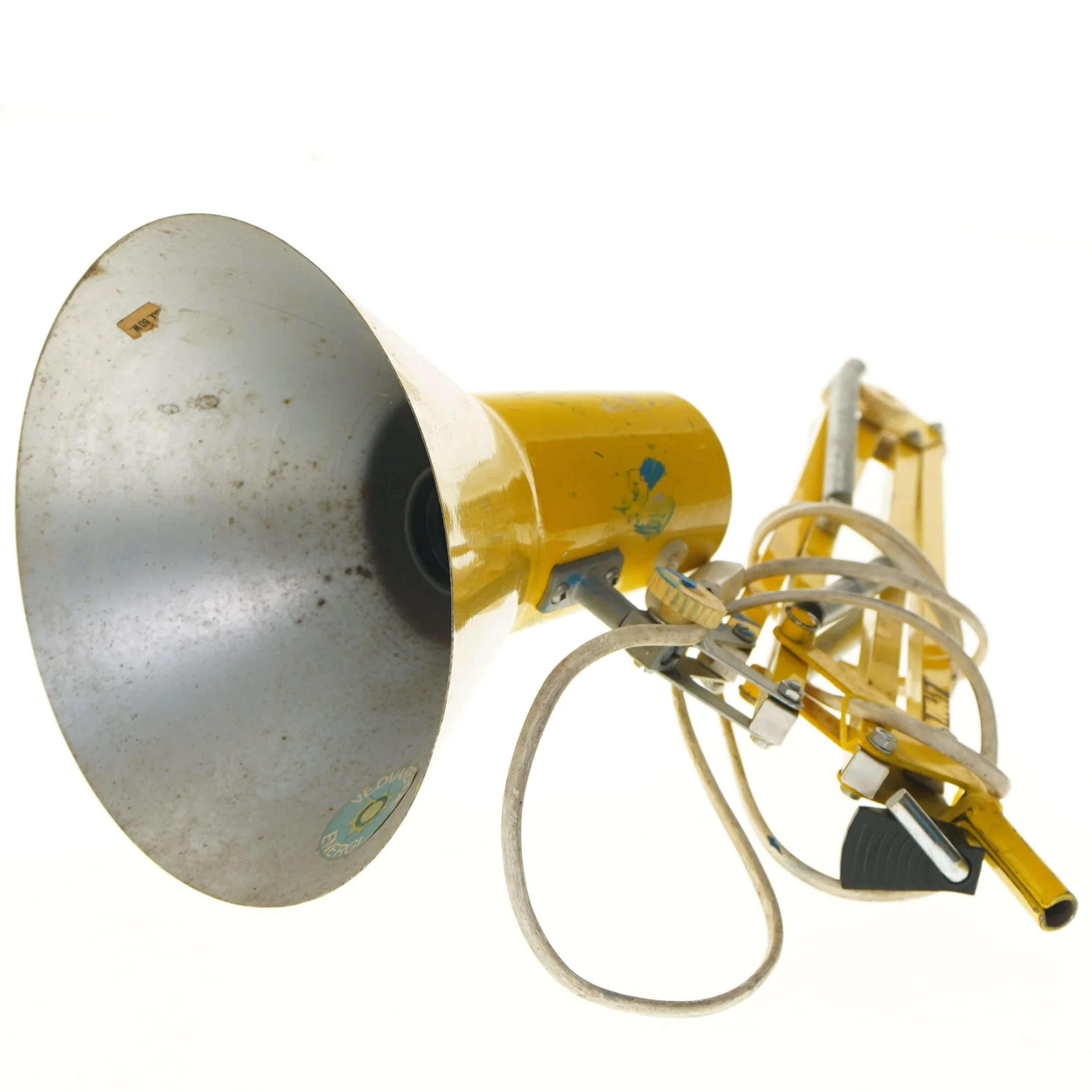 Gul væglampe (str. 55 cm)