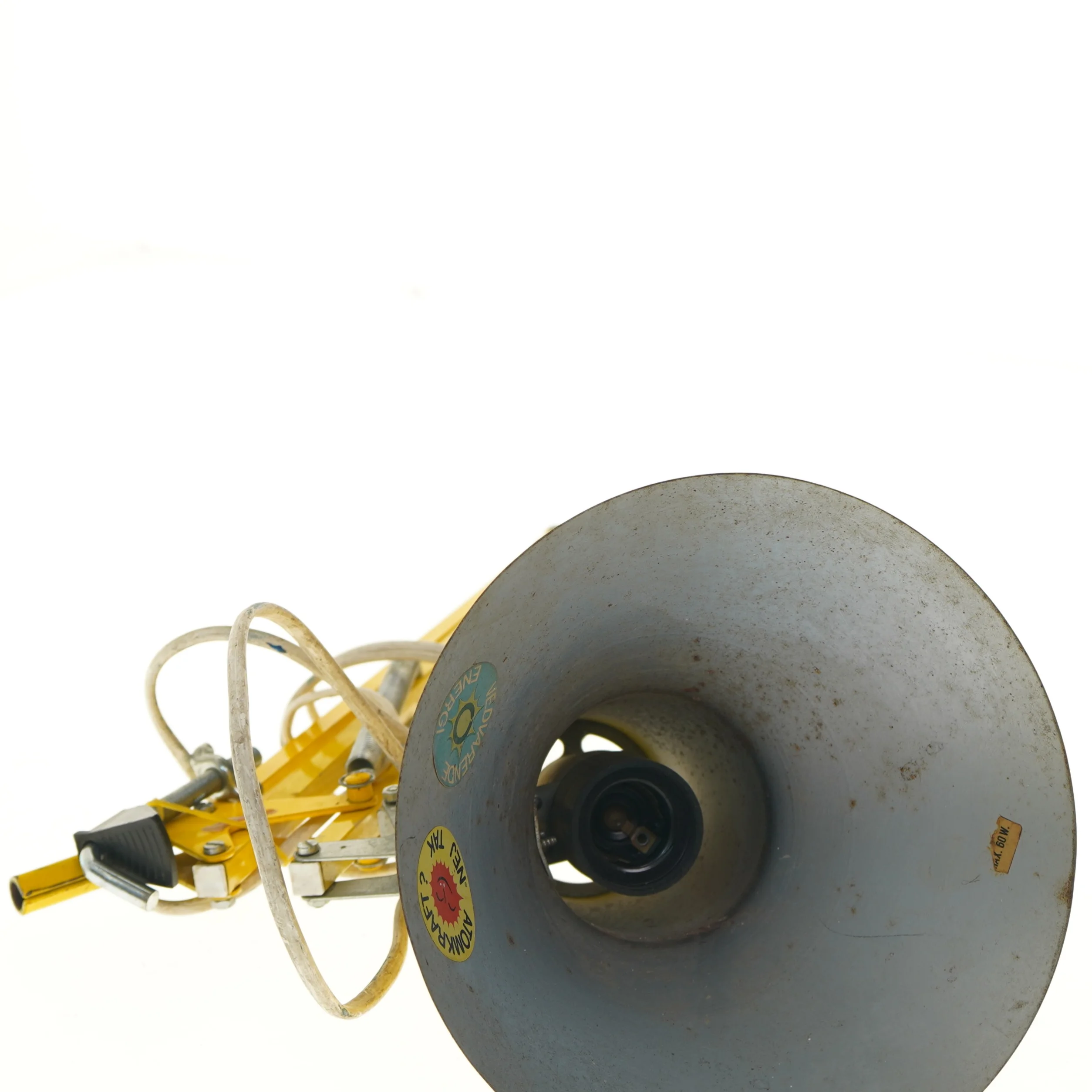 Gul væglampe (str. 55 cm)