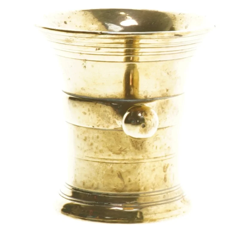 Messing morter (str. 9,5 cm)