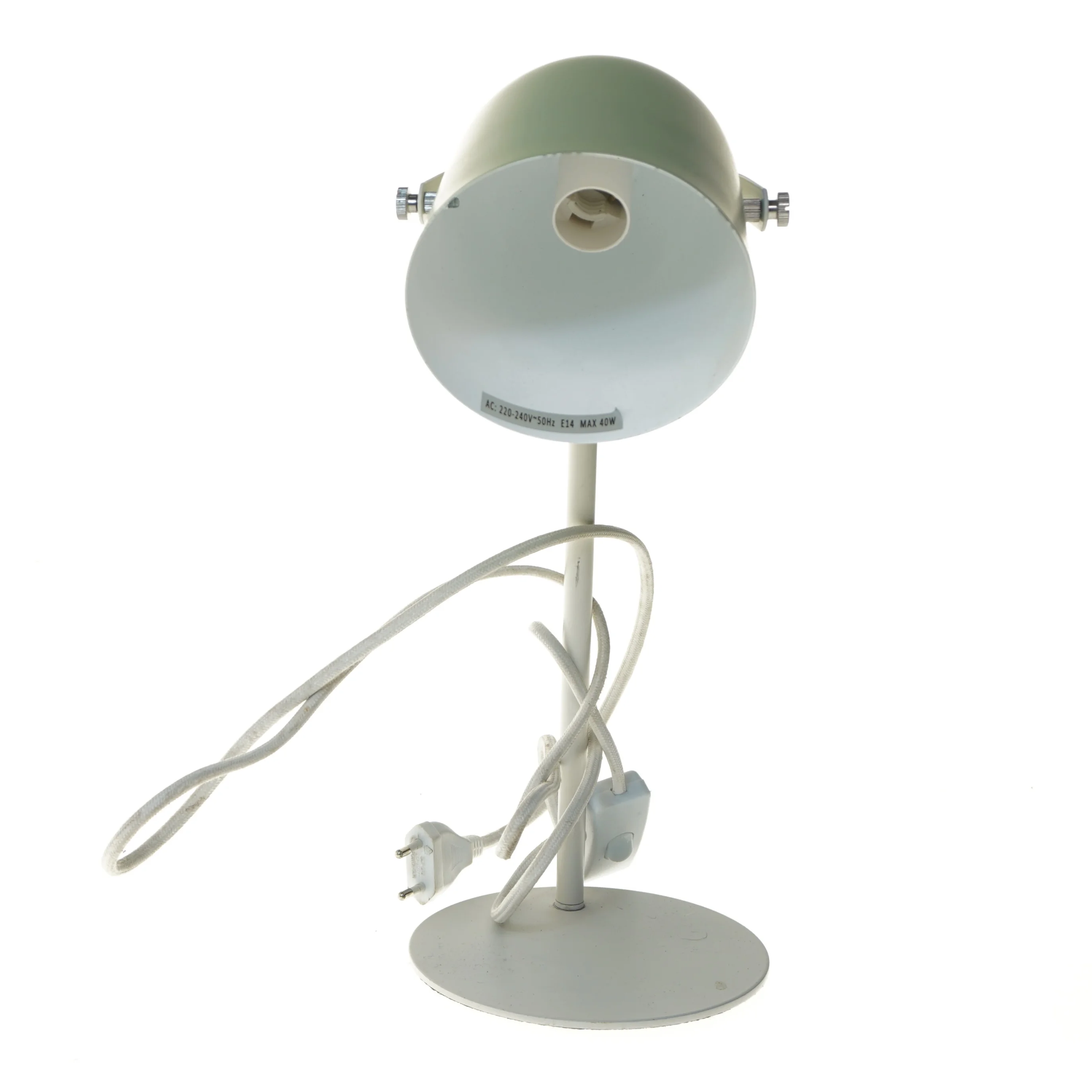 Bordlampe med grønt skær (str. 37,5 cm)