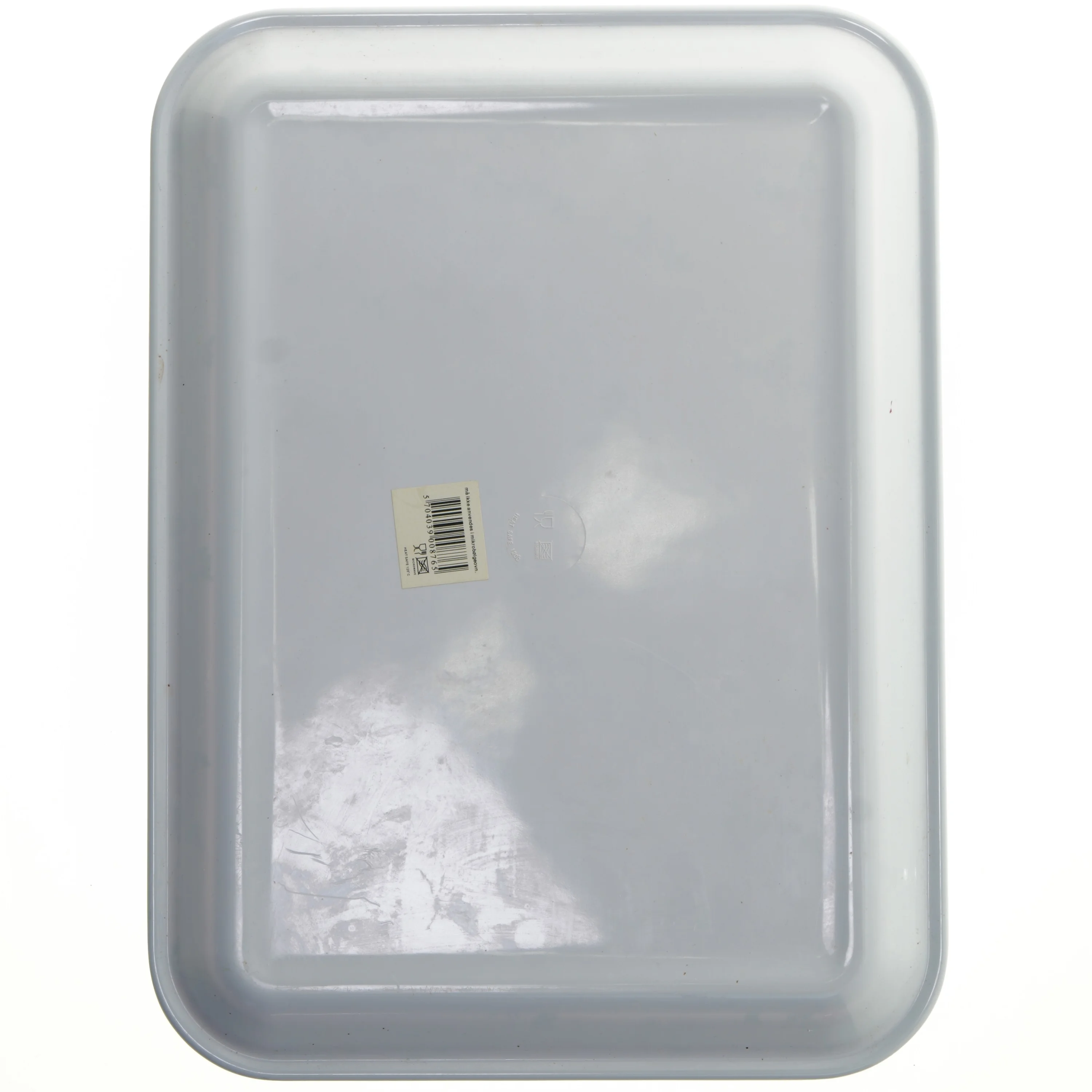 Rektangulær bakke med blomstermotiv (str. 44x32,5 cm)