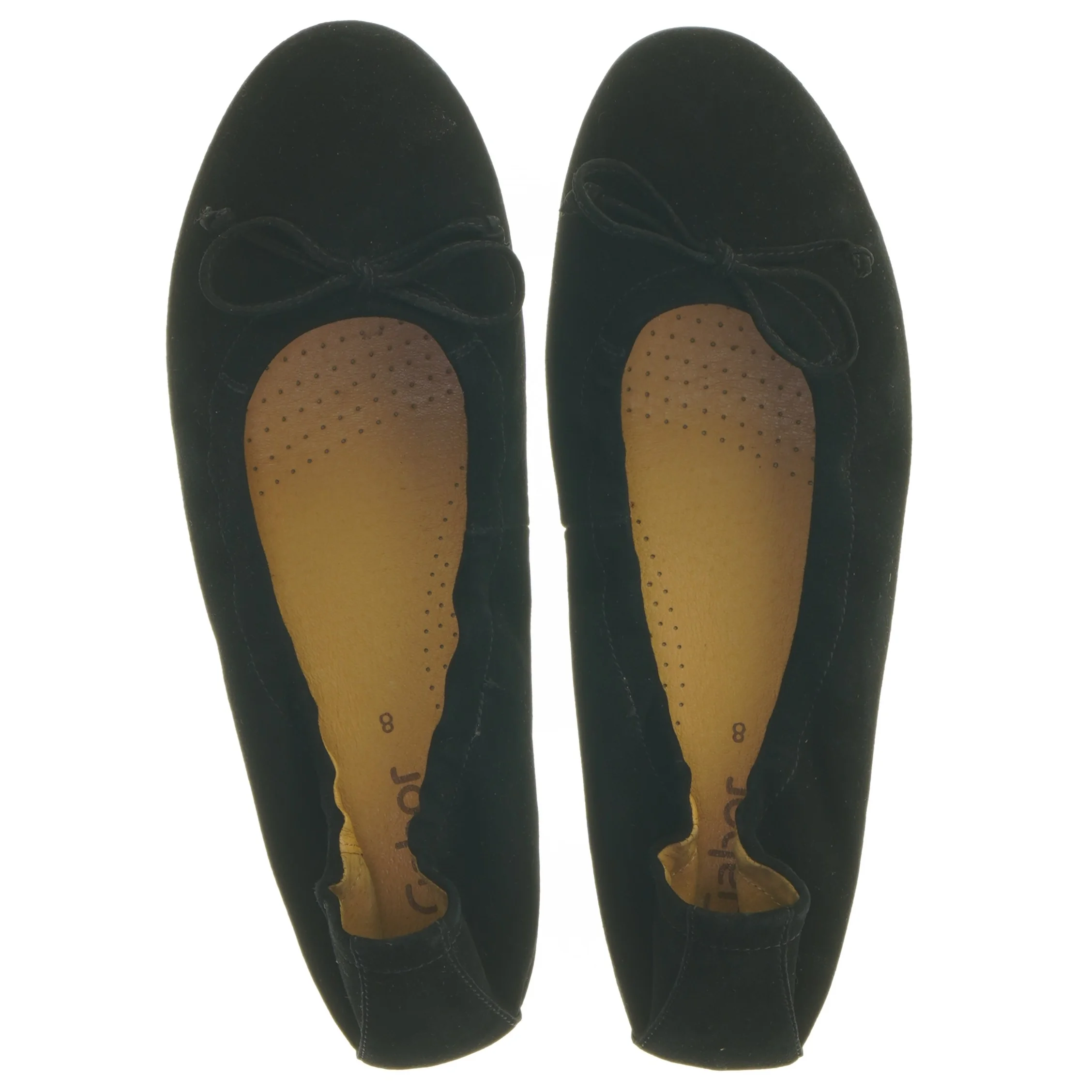 Sort ballerina sko fra Gabor (str. længde 28,5 cm)