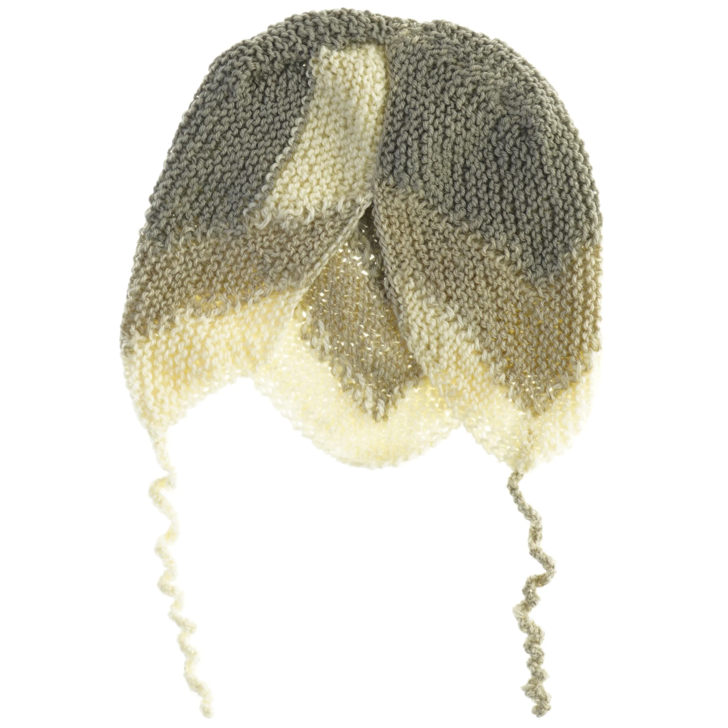 Håndstrikket hue (str. 18 cm)