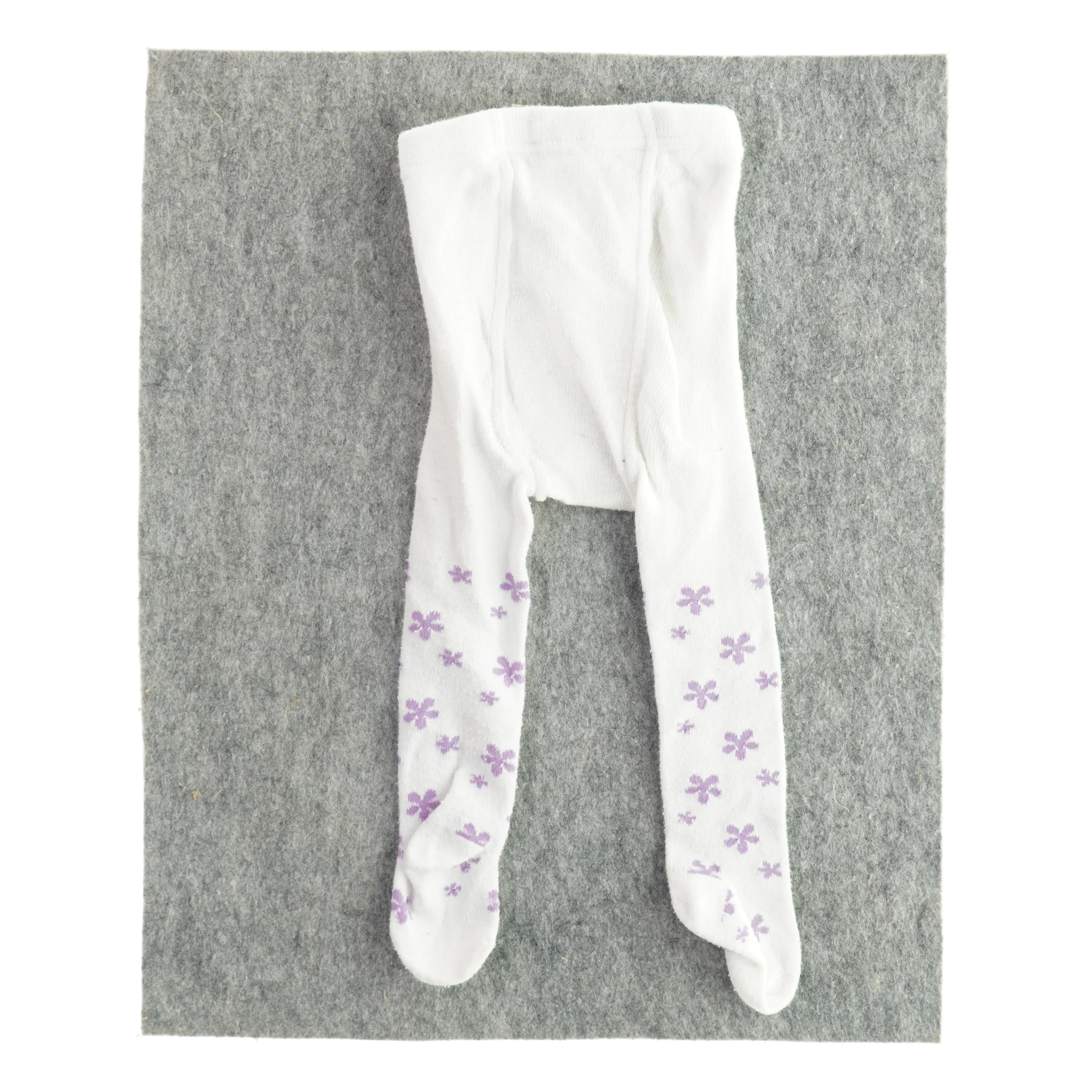 Strømpebukser med blomster (str. 50)