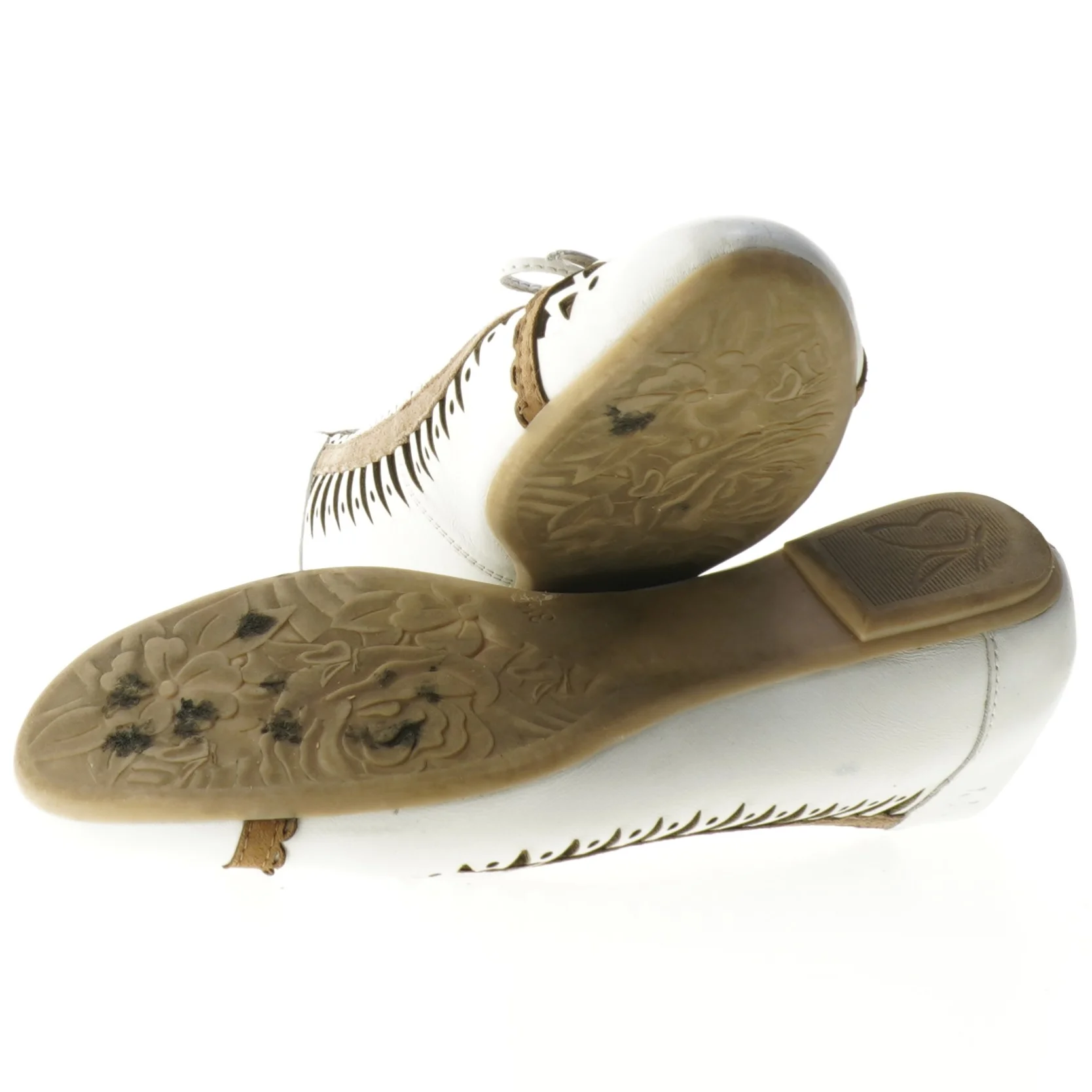 Hvide kvinde ballerina sko fra Caprice (str. 35 )