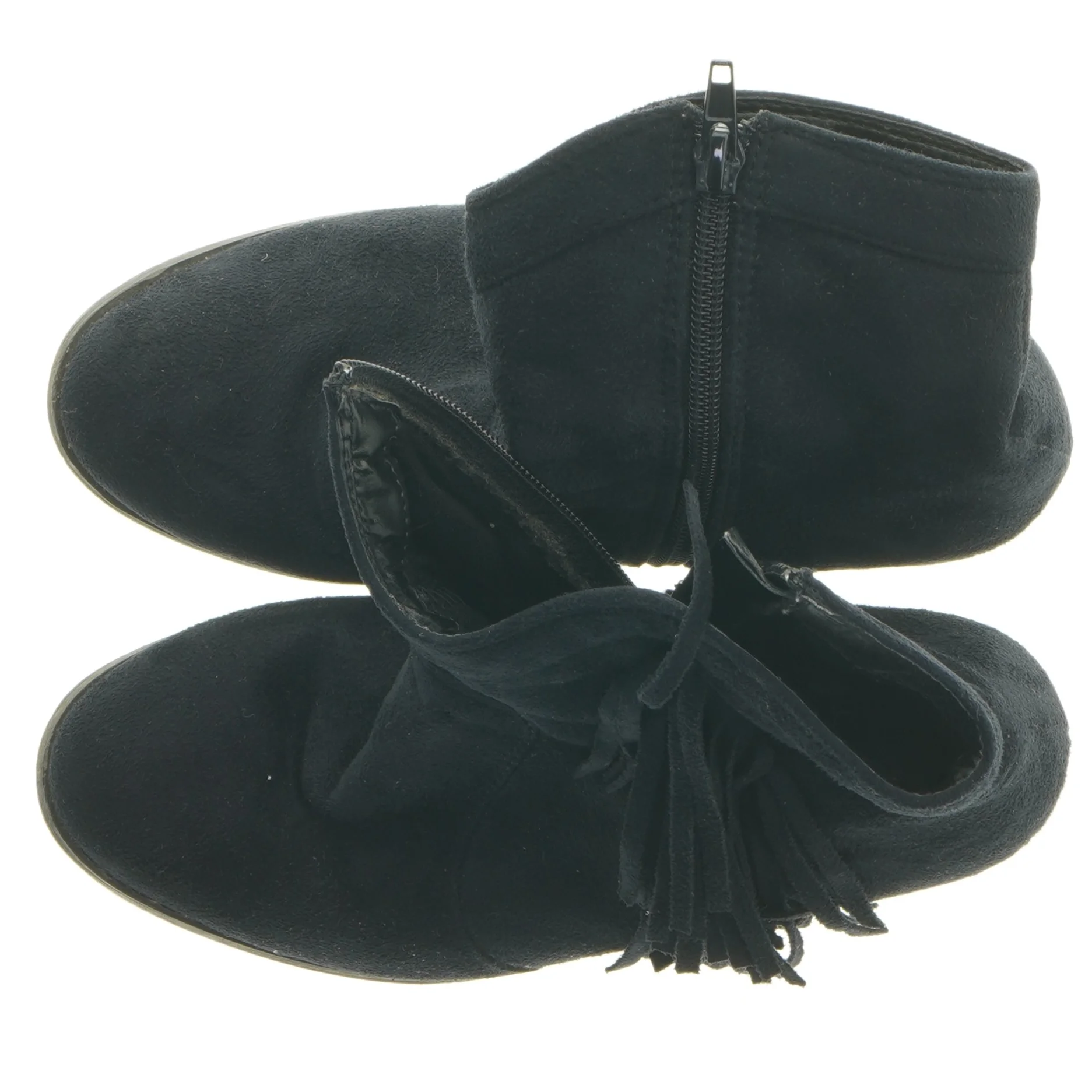 Blå støvler med frynser fra Plus (str. 36 )