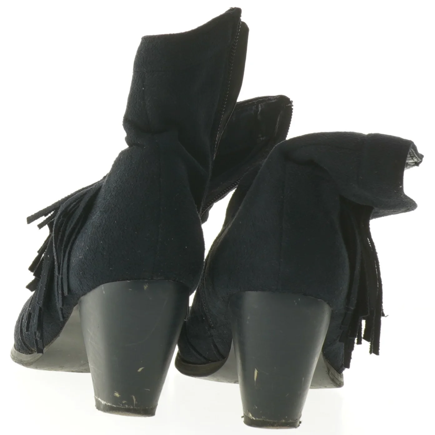 Blå støvler med frynser fra Plus (str. 36 )