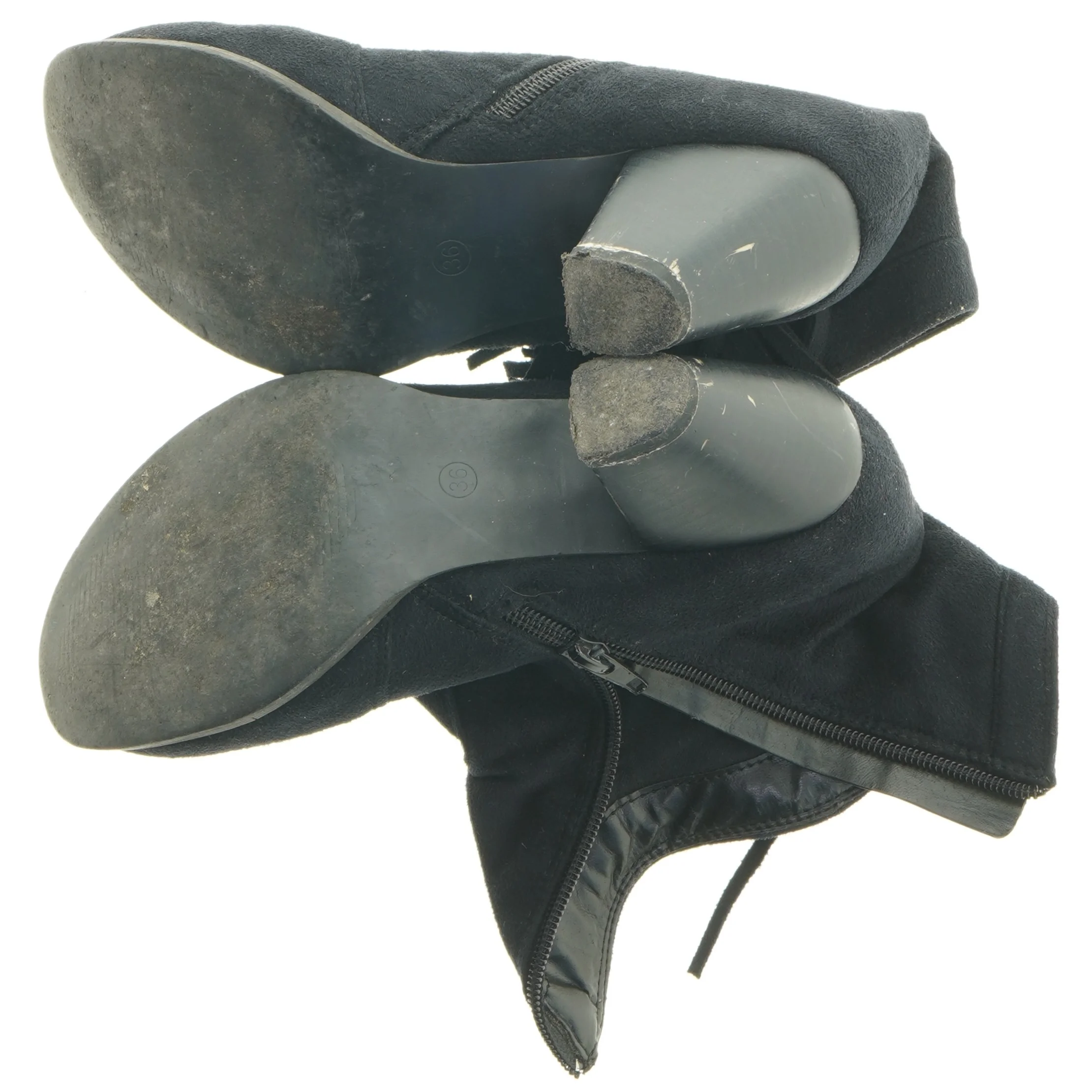 Blå støvler med frynser fra Plus (str. 36 )