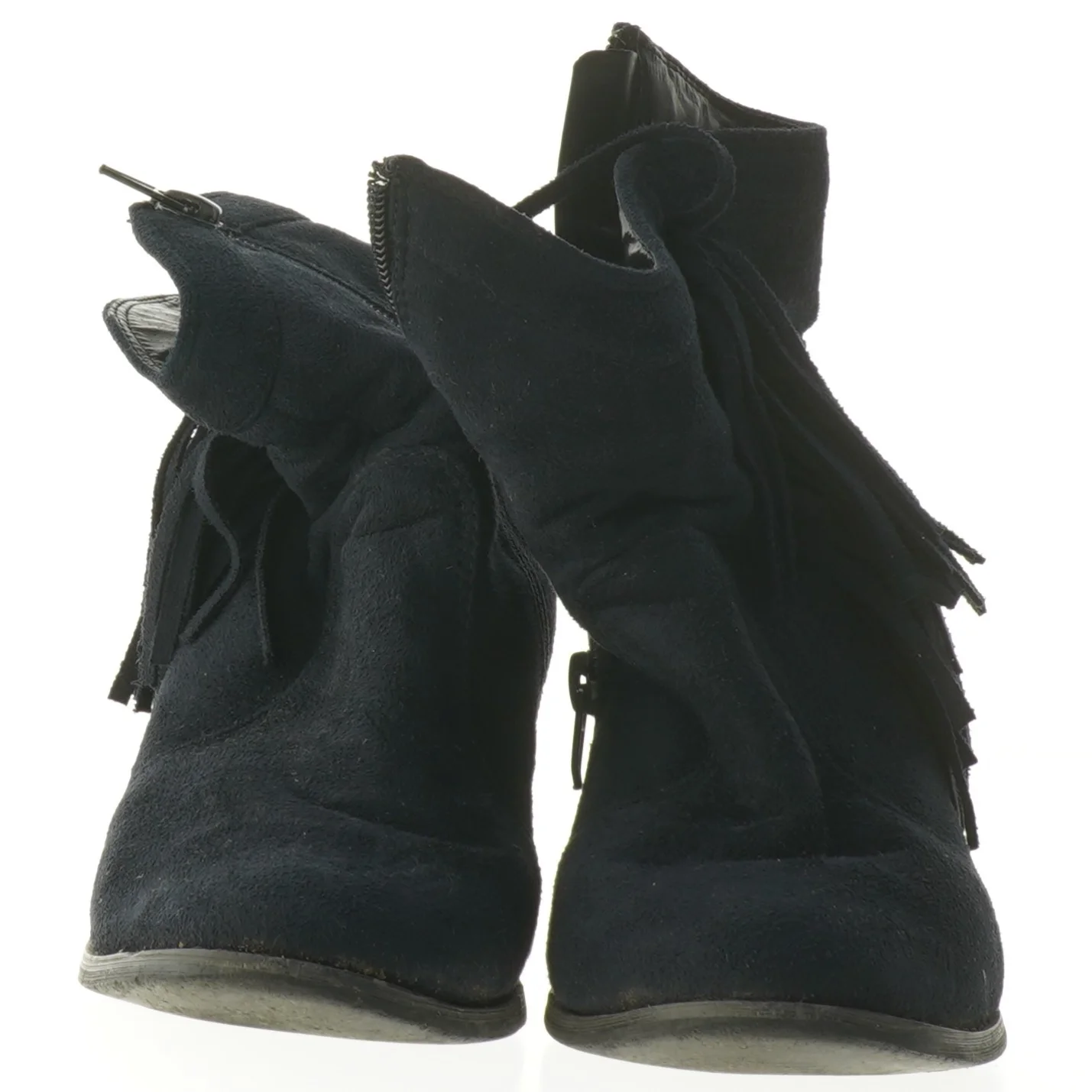 Blå støvler med frynser fra Plus (str. 36 )